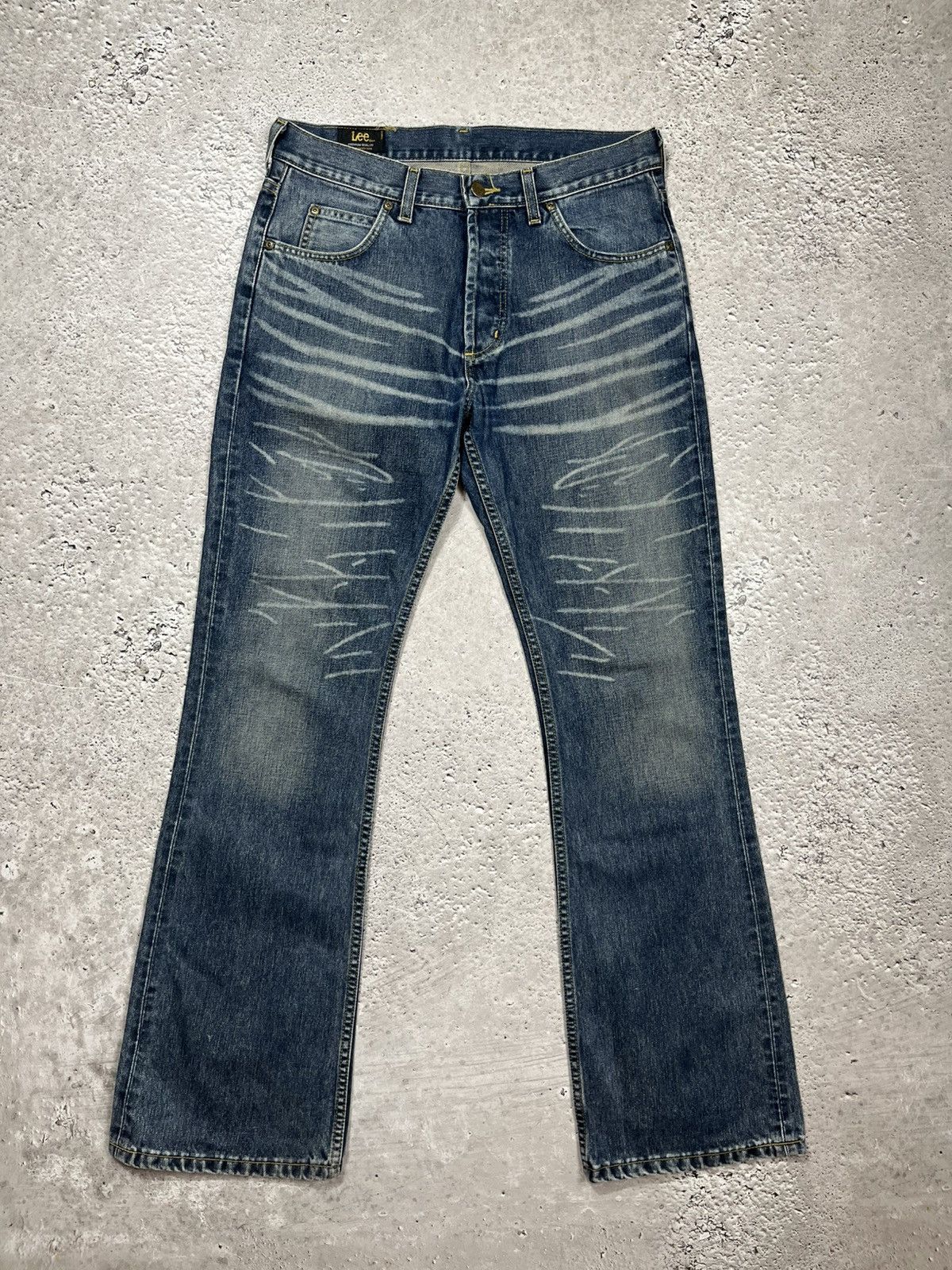 Lee Vintage Lee Blue Jeans 33x34 Bootcut Slight Flare Fit Denim Size US 33 - 7 Thumbnail