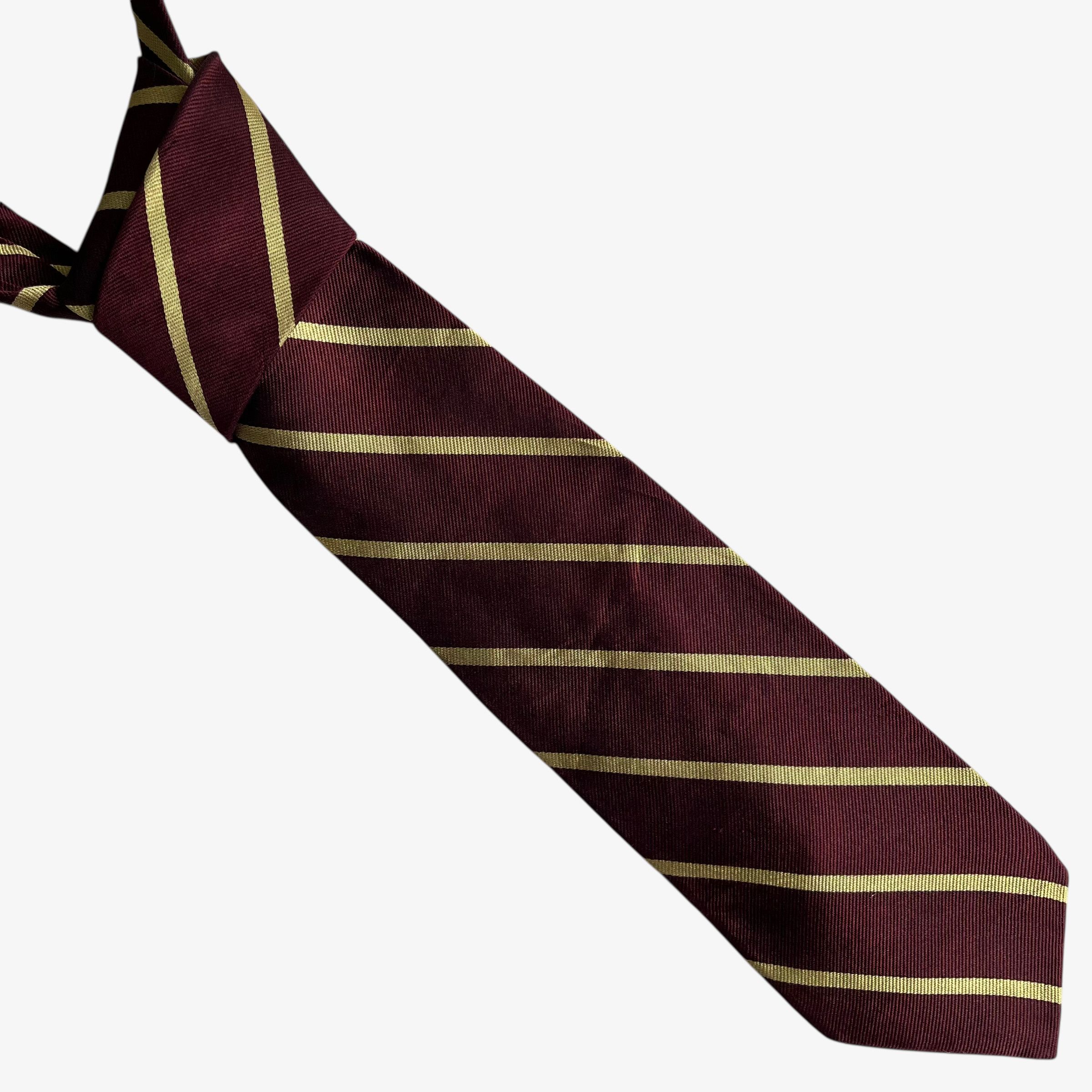 Brooks Brothers Vintage 90s Brooks Brothers Makers Striped Print Silk Tie Size ONE SIZE - 1 Thumbnail