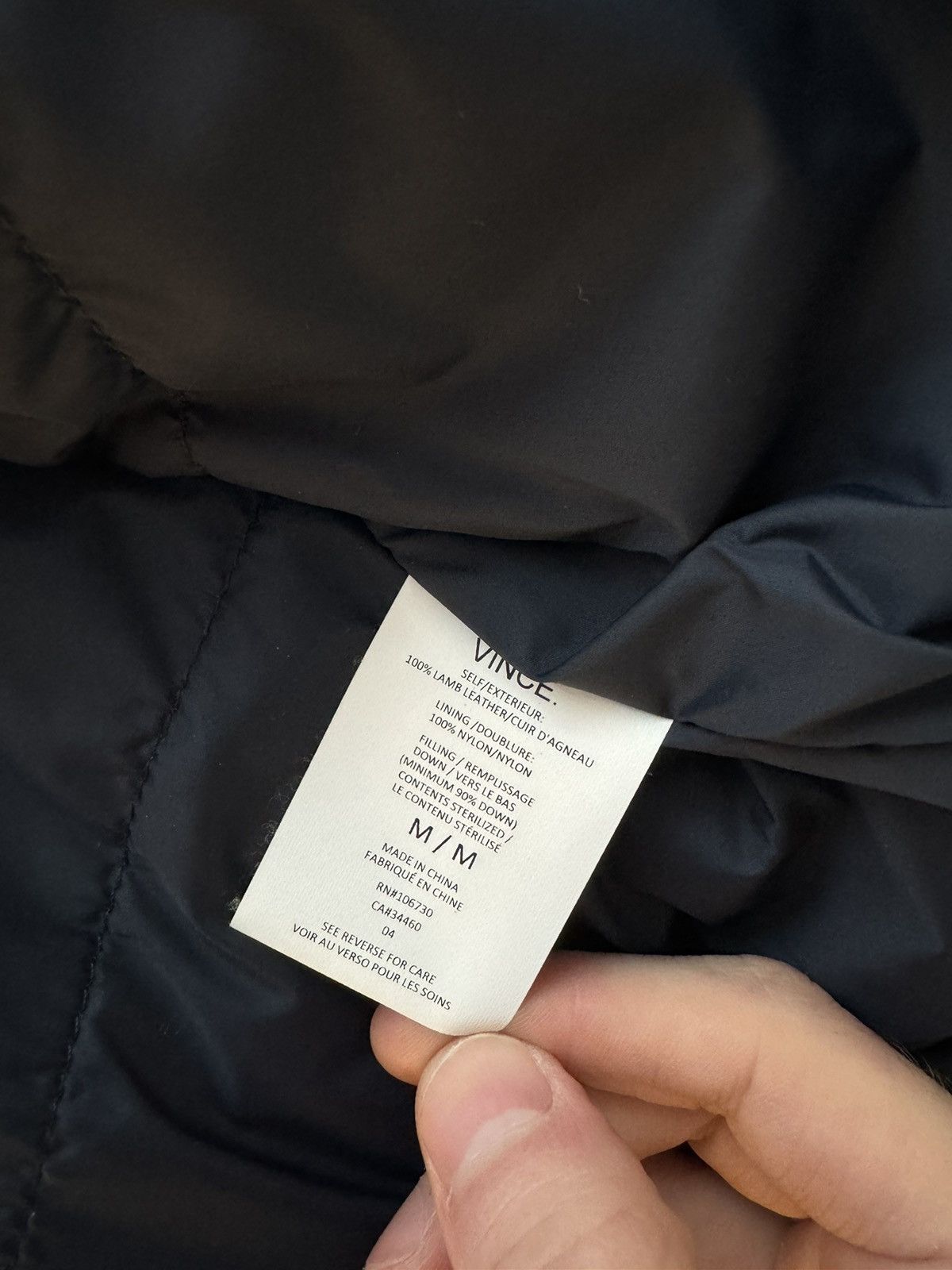 Vince Vince brown leather puffer vest Size US M / EU 48-50 / 2 - 3 Thumbnail