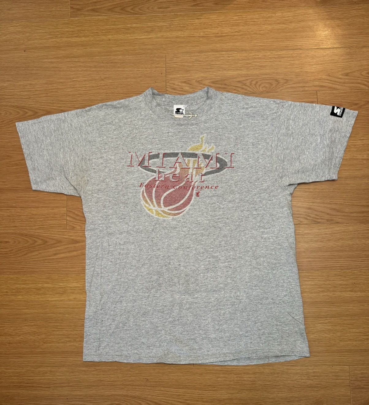 NBA × Starter × Vintage Rare 90s vintage Starter Miami Heat Eastern Conference tee Size US XXL / EU 58 / 5 - 2 Thumbnail