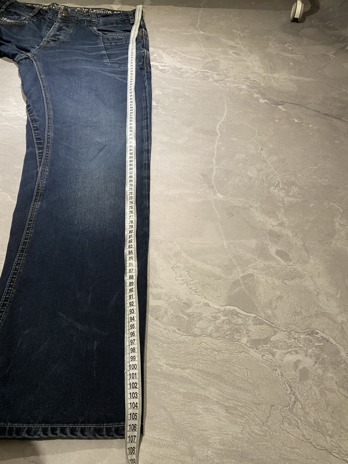 Japanese Brand Archive Distressed Washed Darkwear Slim / Number Nine Style Size US 33 - 11 Thumbnail