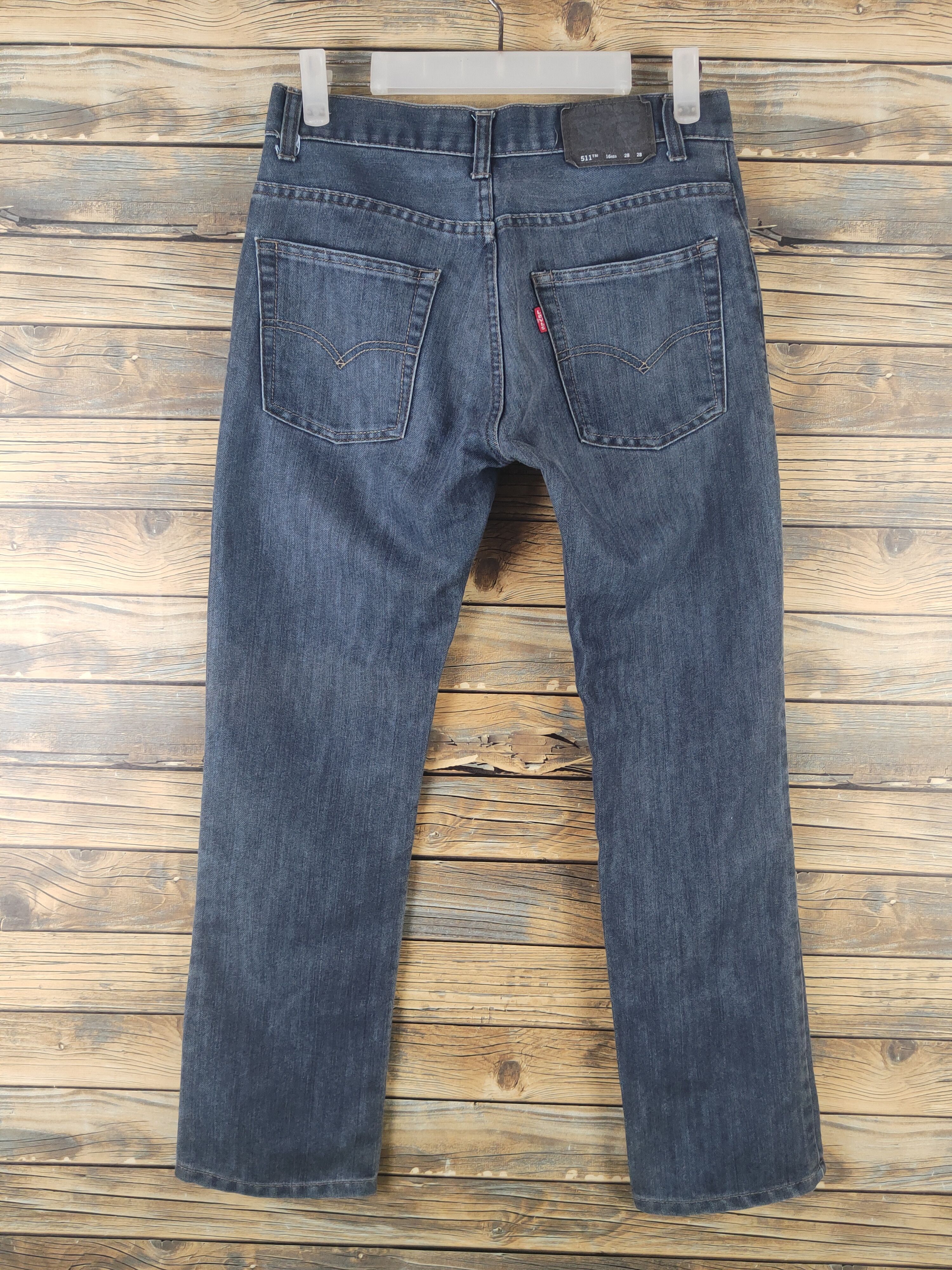 Levi's DL Levi's Dark Blue Distressed Ripped Jeans #2779 Size 28" / US 6 / IT 42 - 7 Thumbnail