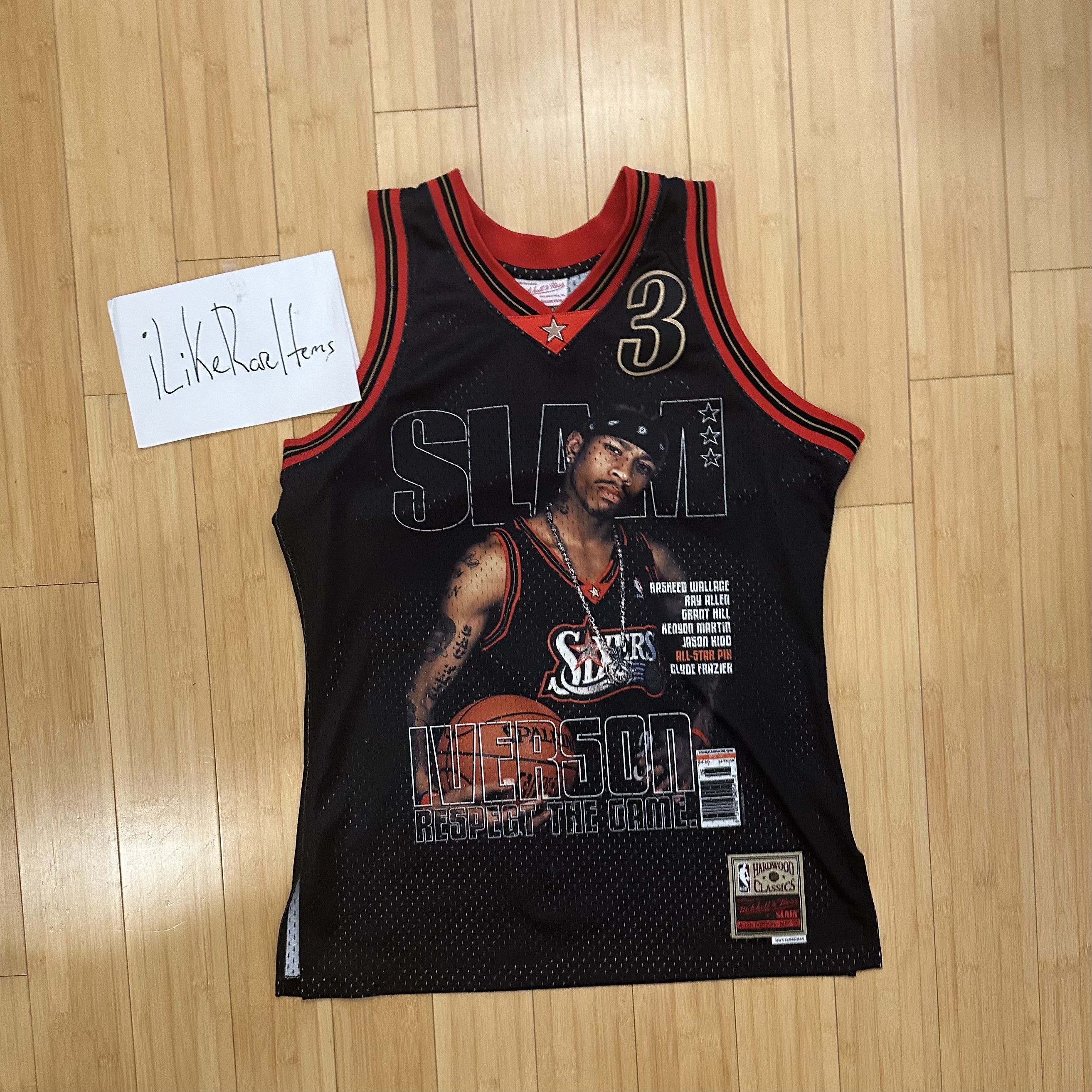 Mitchell & Ness × NBA Mitchell & Ness Allen Iverson 76ers SLAM Swingman Jersey Size US M / EU 48-50 / 2 - 2 Thumbnail