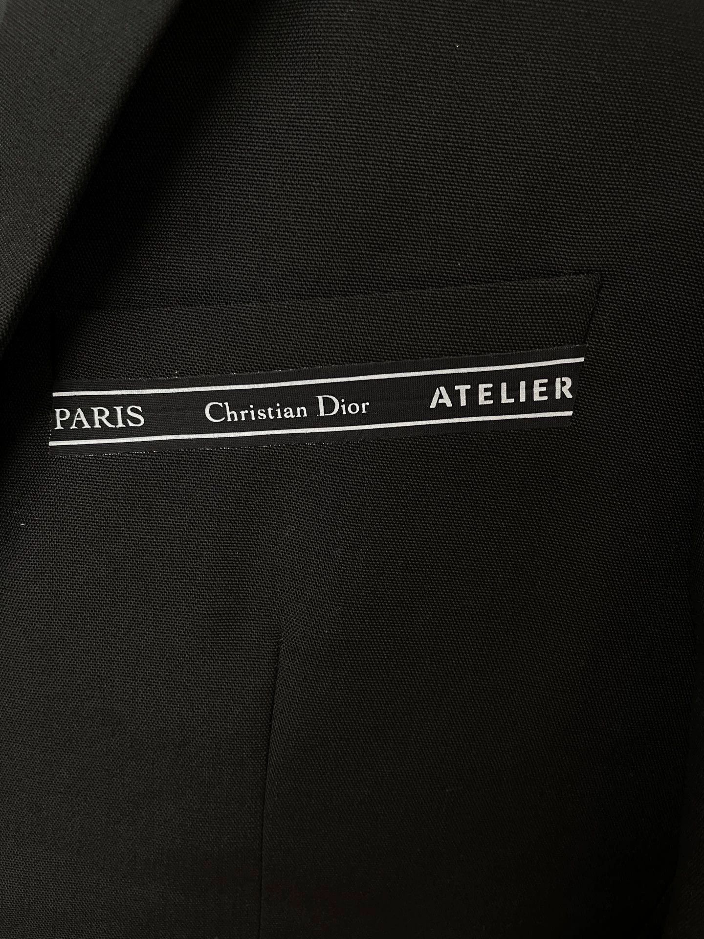 Dior Dior Black Luxury Blazer Huang Xuan 48 Size 48R - 3 Thumbnail