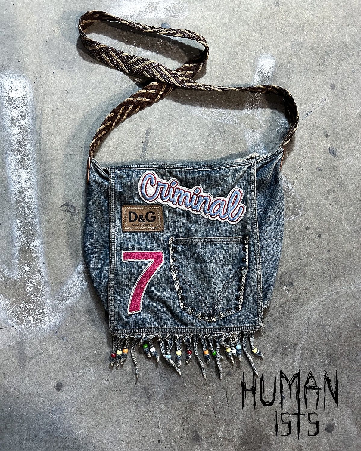 Dolce & Gabbana S/S02 CRIMINAL TASSLE MESSENGER BAG Size ONE SIZE - 1 Thumbnail