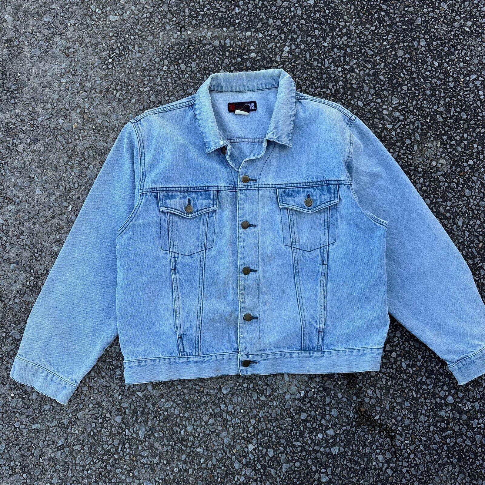 Levi's Vintage 90s light blue jean denim jacket Size US L / EU 52-54 / 3 - 1 Thumbnail