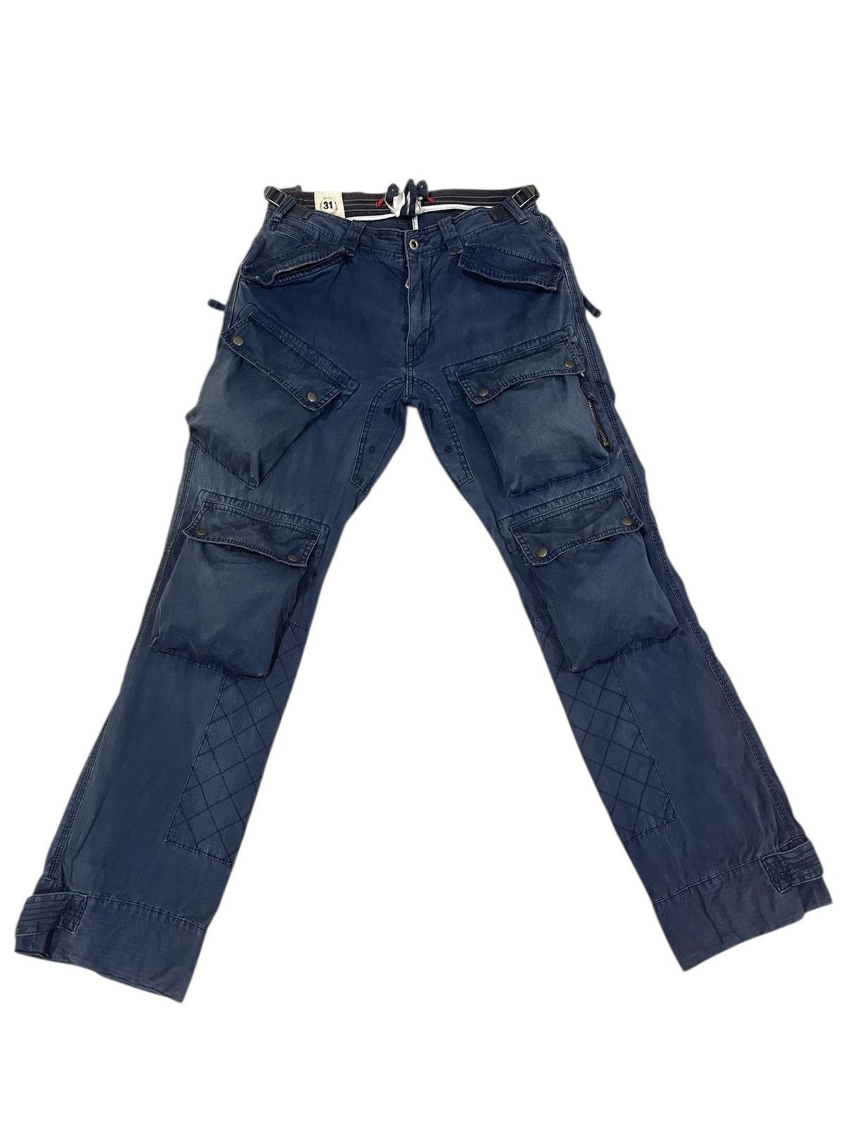 Polo Ralph Lauren Polo Ralph Lauren Faded Bondage Utility Pocket Cargo Pants Size US 33 - 2 Thumbnail