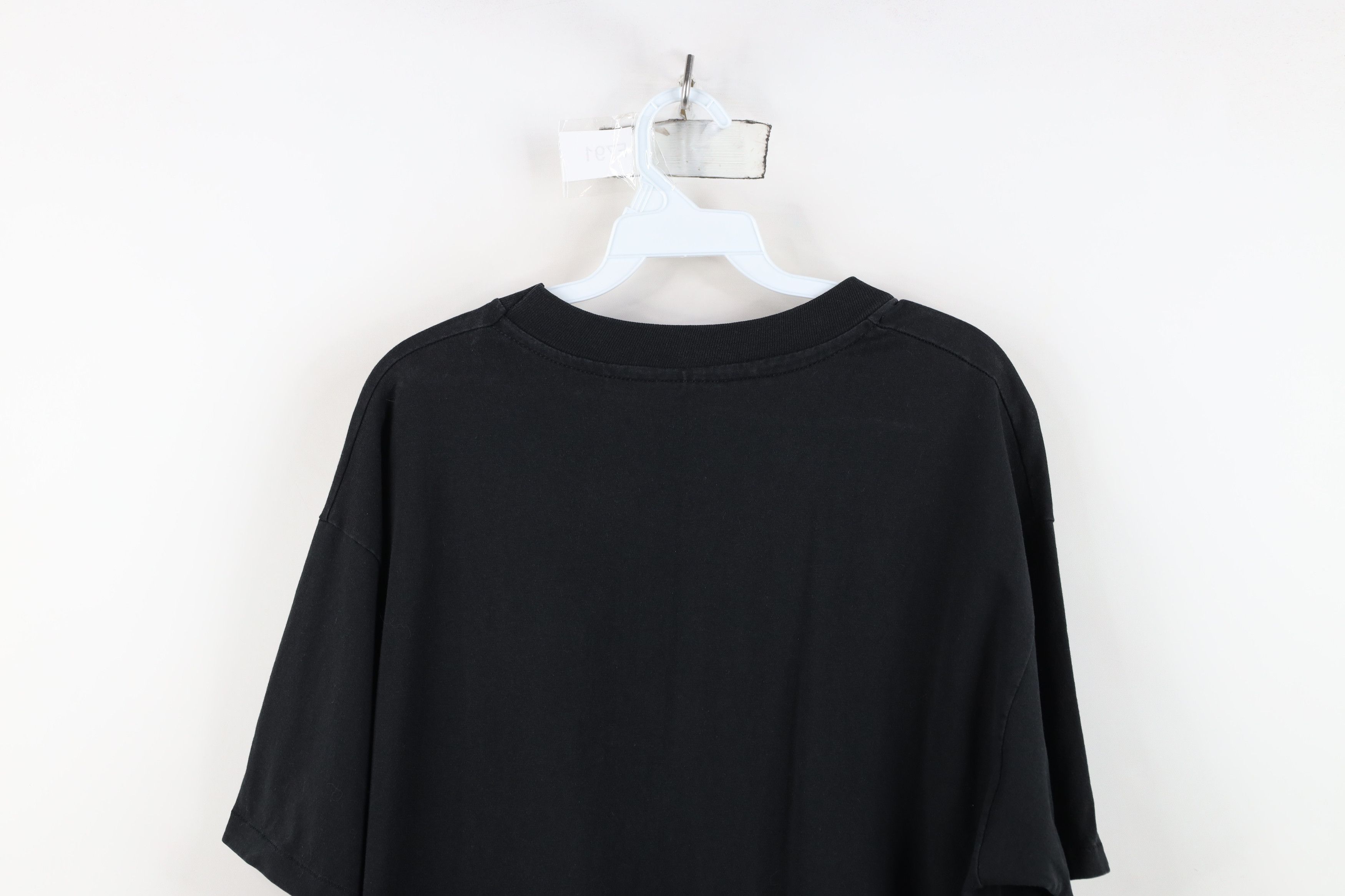 Hanes Vintage 80s 90s Hanes Blank Short Sleeve T-Shirt Black USA Size US XL / EU 56 / 4 - 12 Thumbnail