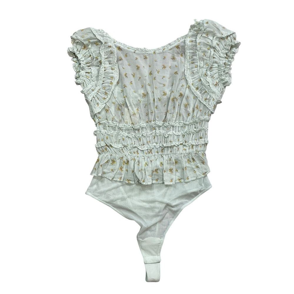 Free People NWT New Free People Light Green Feel Good Bodysuit Size M Size M / US 6-8 / IT 42-44 - 6 Thumbnail