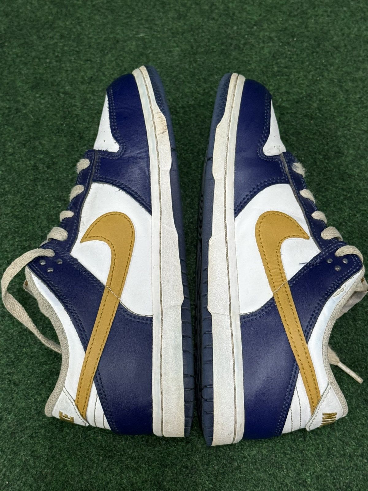 Nike Nike Dunk Low Midnight Navy Wheat FB9108-111 Size US 4.5 / IT 34.5 - 4 Thumbnail