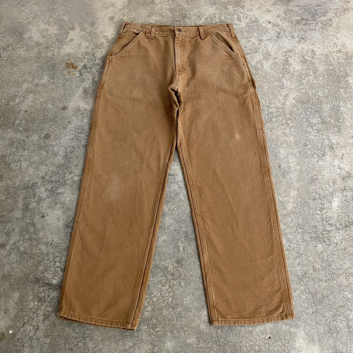 Carhartt Vintage Carhartt Blanket Lined Tan Carpenter Work Pants Size US 34 / EU 50 - 4 Thumbnail