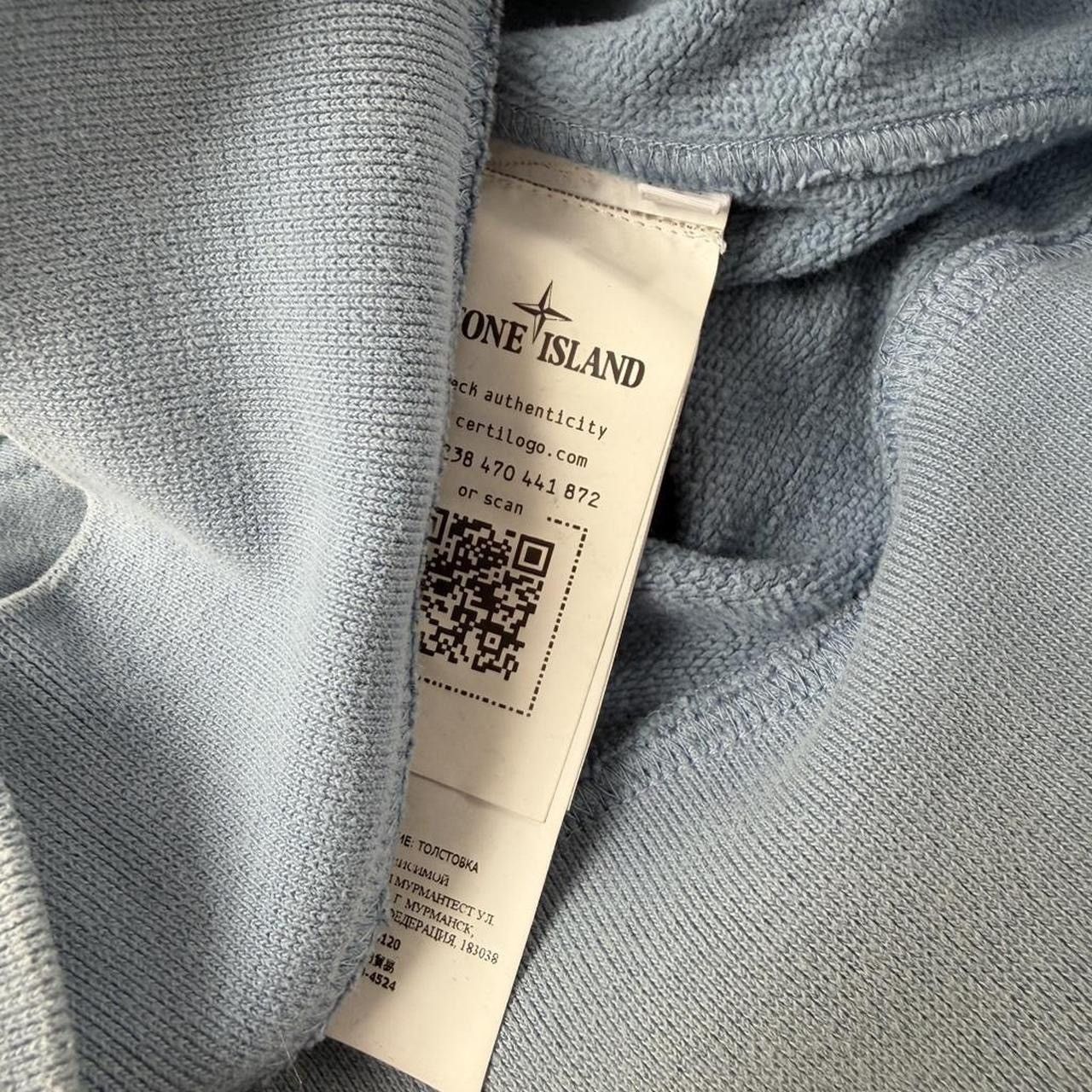 Stone Island Stone island AW22 light blue pullover hoodie Size US M / EU 48-50 / 2 - 4 Thumbnail