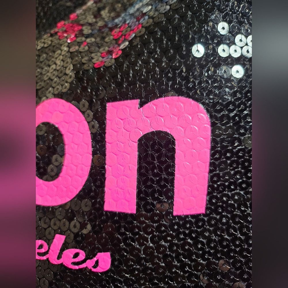 Juicy Couture × Vintage Y2K Kitson Los Angeles Black and Pink Patent Sequin Tote Sh Size ONE SIZE - 2 Thumbnail