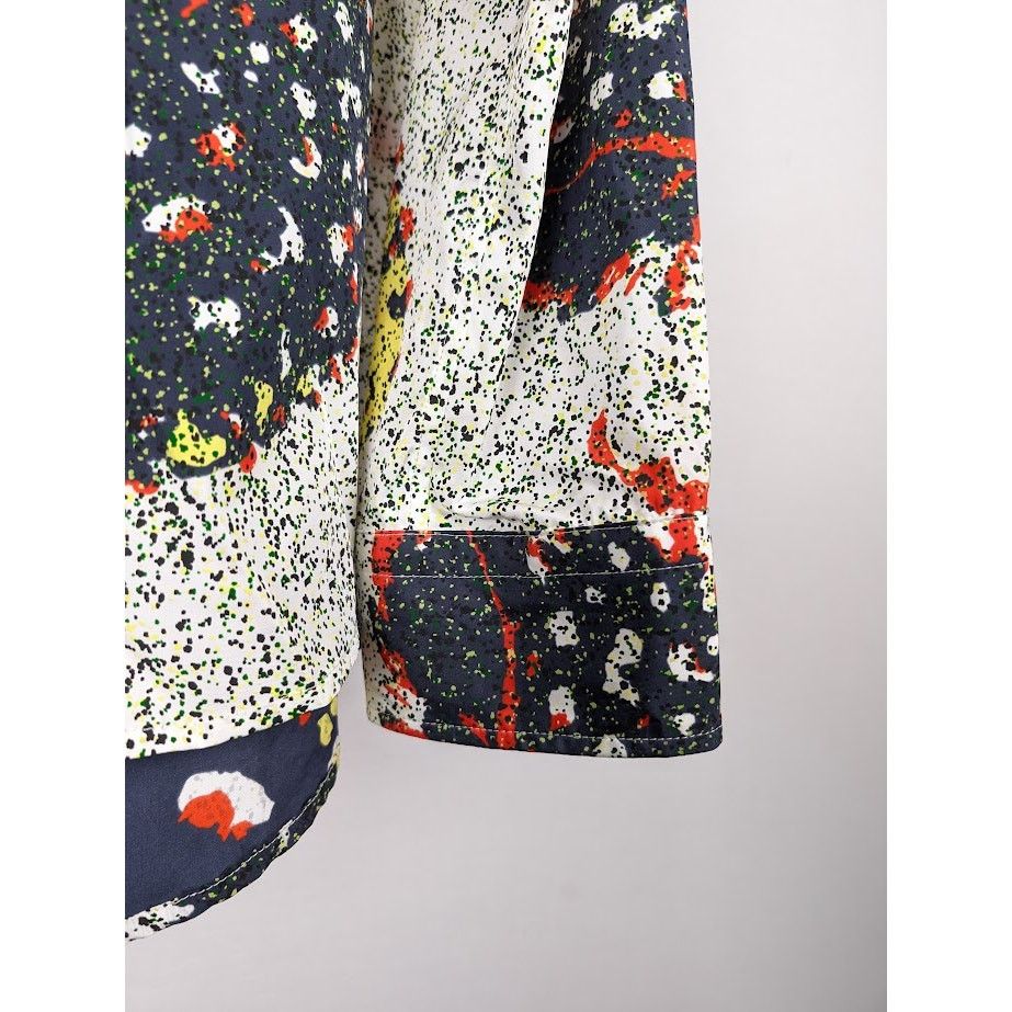 Bottega Veneta o1rshd1 Patchwork Mushrooms Shirt in Navy/Red/Yellow Size US L / EU 52-54 / 3 - 5 Thumbnail