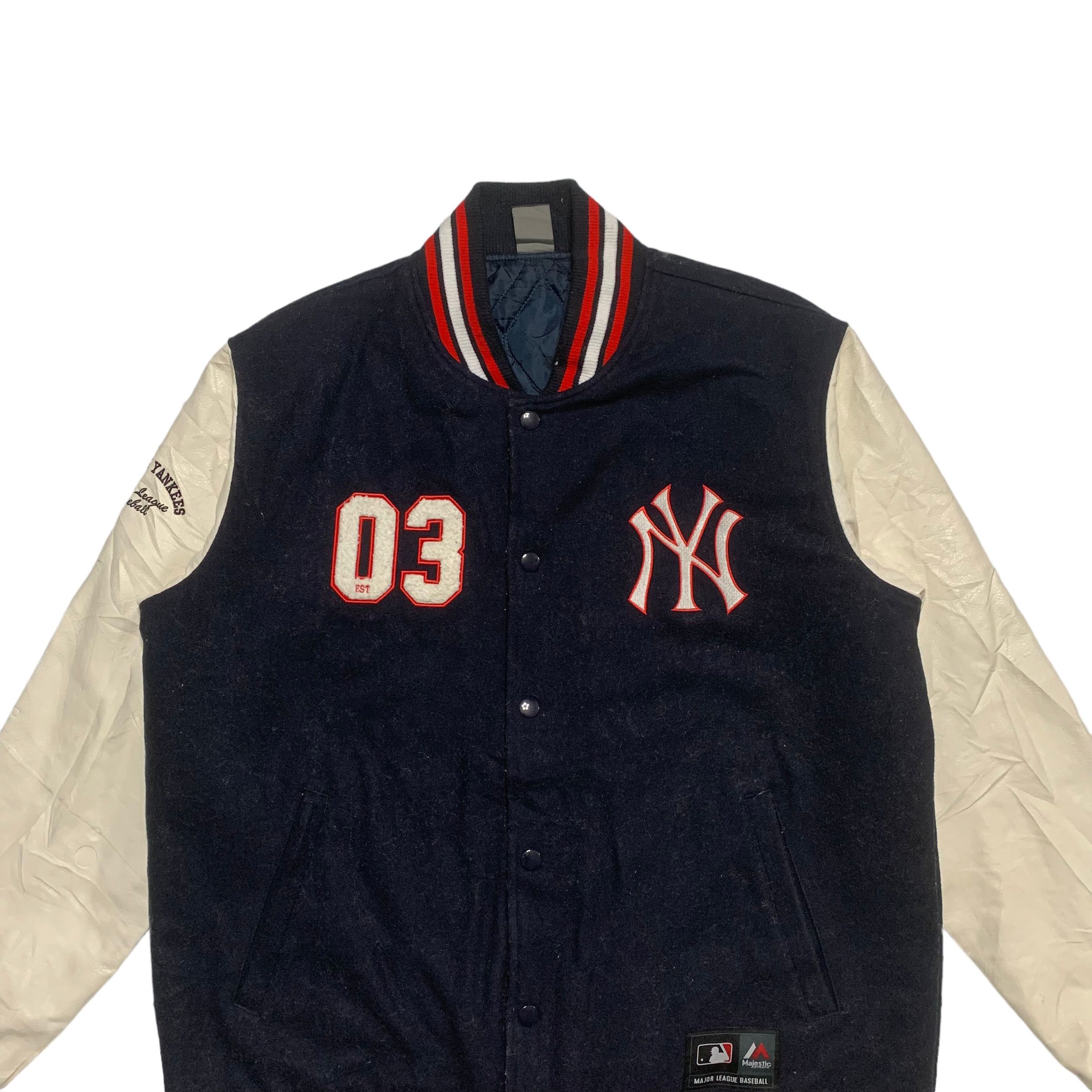 Majestic Majestic MLB New York Yankees Varsity Jacket Size US XL / EU 56 / 4 - 3 Thumbnail