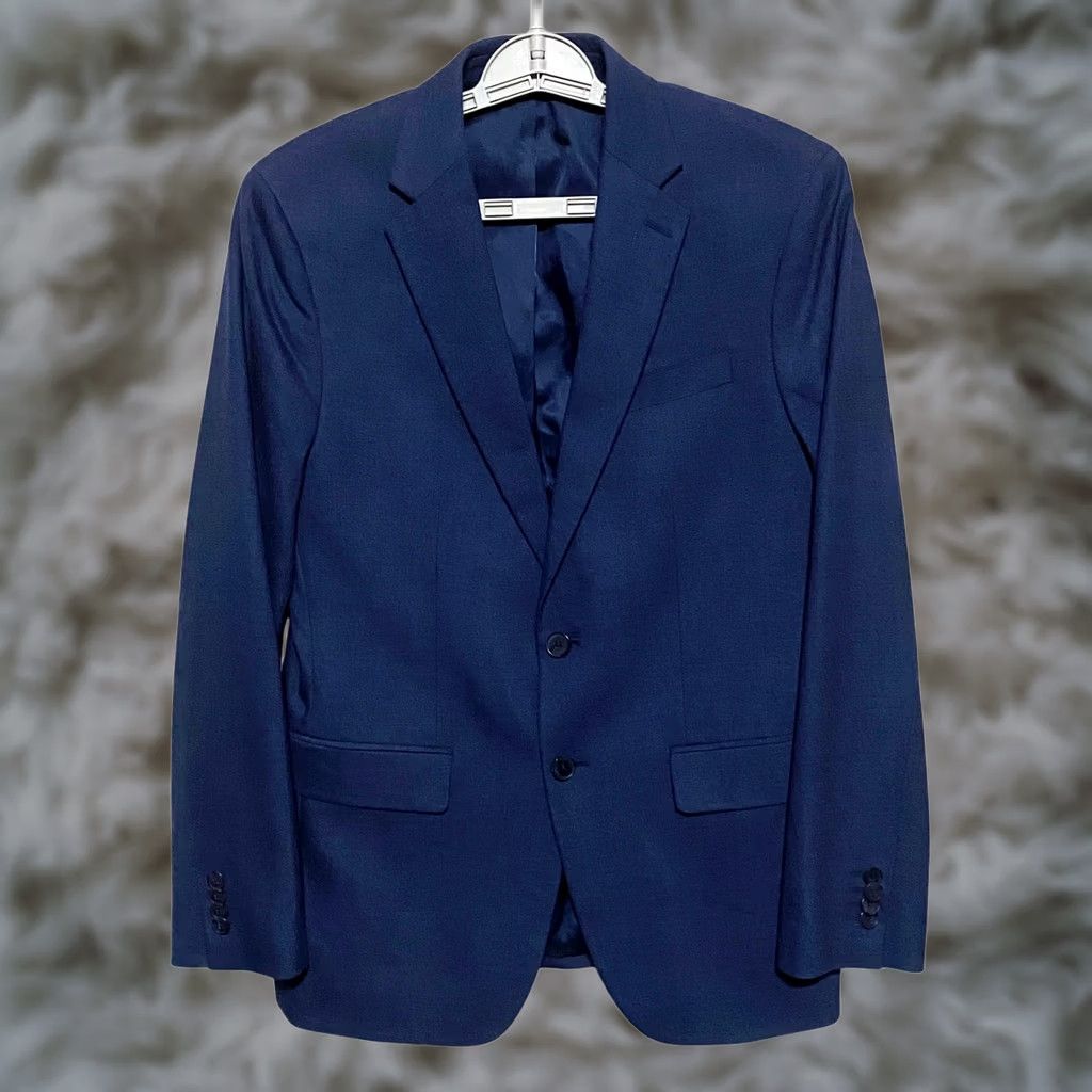Banana Republic Banana Republic Slim-Fit Sharkskin Suit Jacket Blazer 38S Professional Wedding Men Shirt? Size 38R - 1 Thumbnail