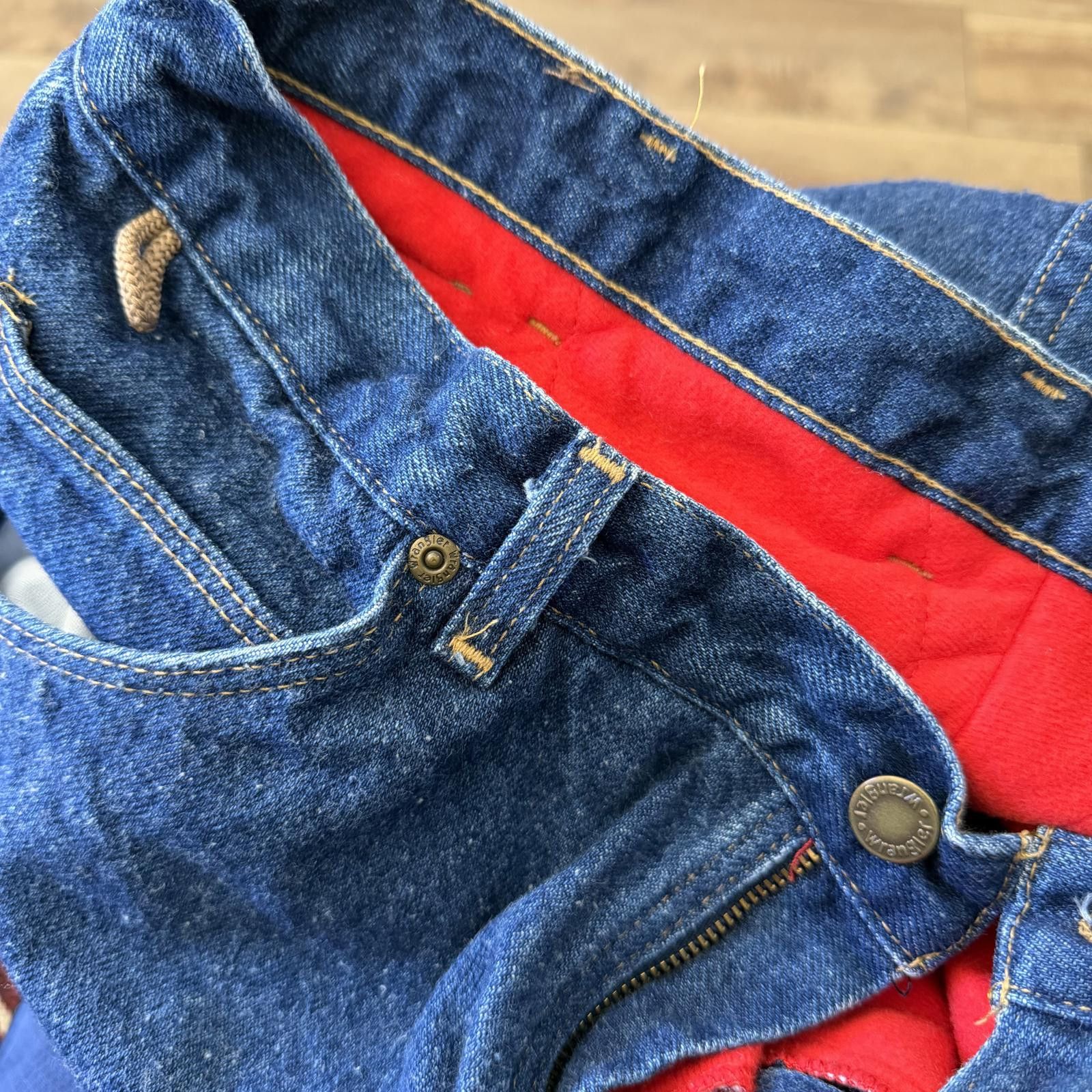 Wrangler Vintage Wrangler Rugged Wear Red Lined Jeans Heavyweight Y2K Size US 34 / EU 50 - 7 Thumbnail