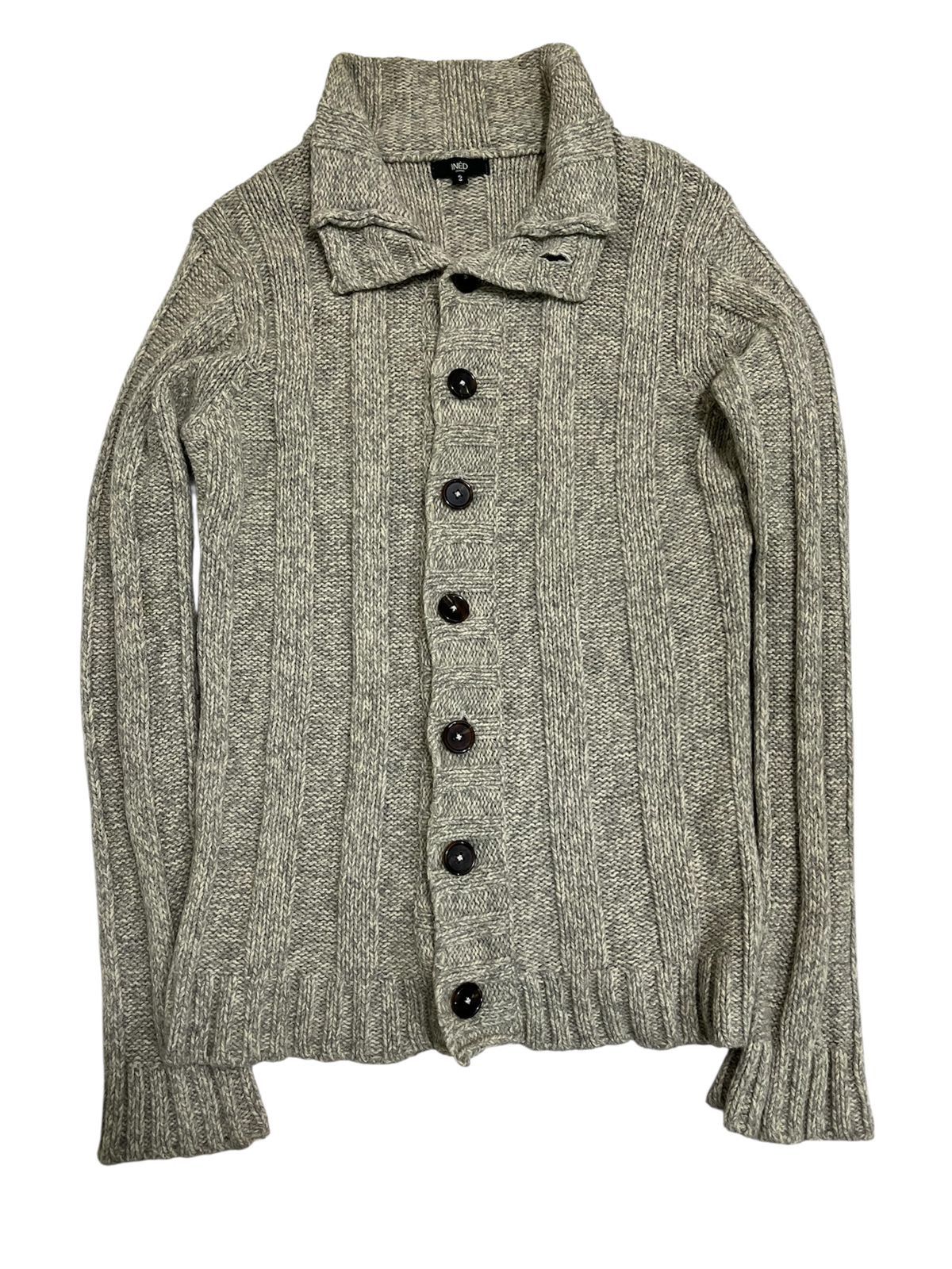 Yohji Yamamoto Ined By Yohji Yamamoto Wool Button Ups Cardigans Size M / US 6-8 / IT 42-44 - 1 Thumbnail