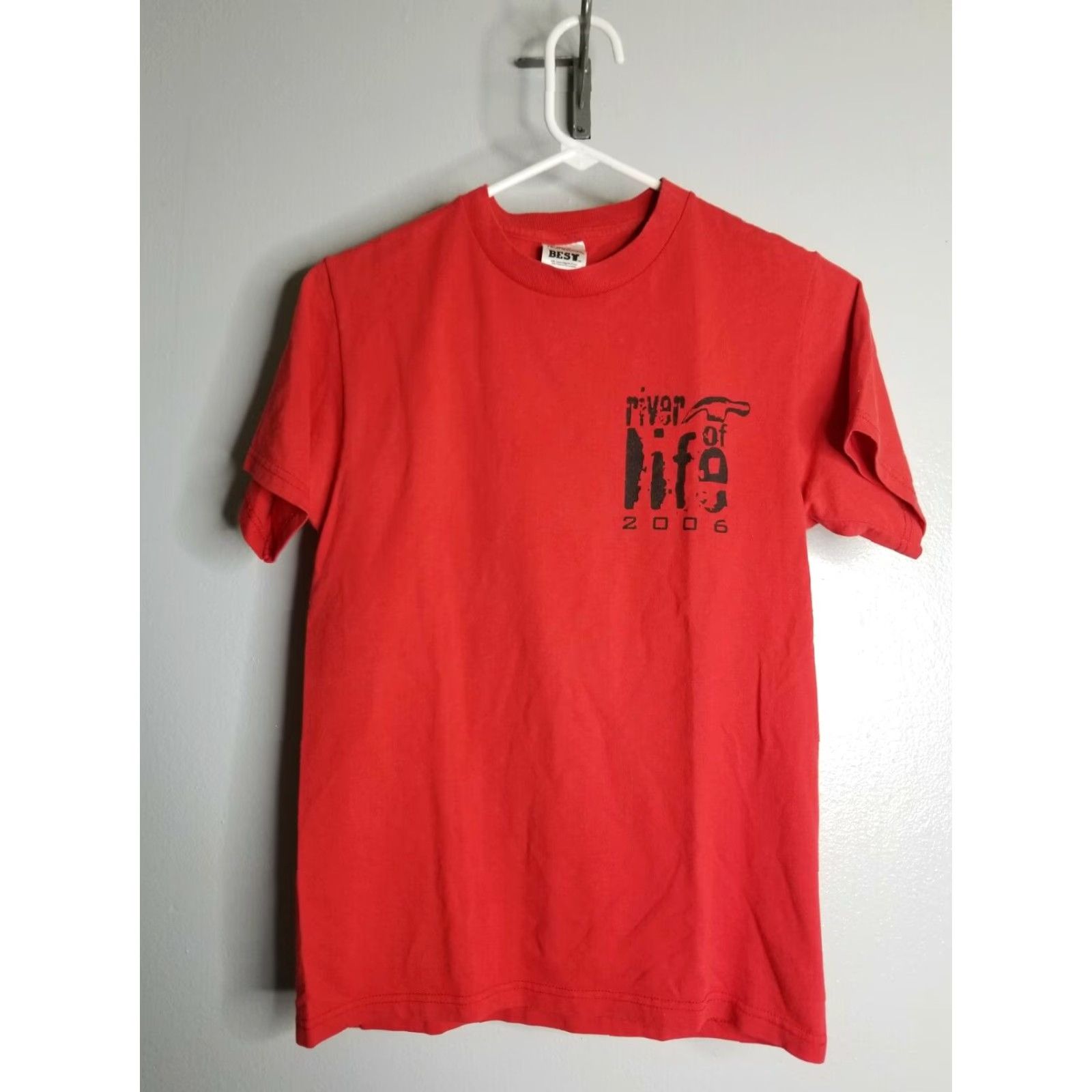 Etro Vintage? No. Retro Mens S River of Life 2006 Bible Verse Double Sided T Shirt Size US S / EU 44-46 / 1 - 2 Thumbnail