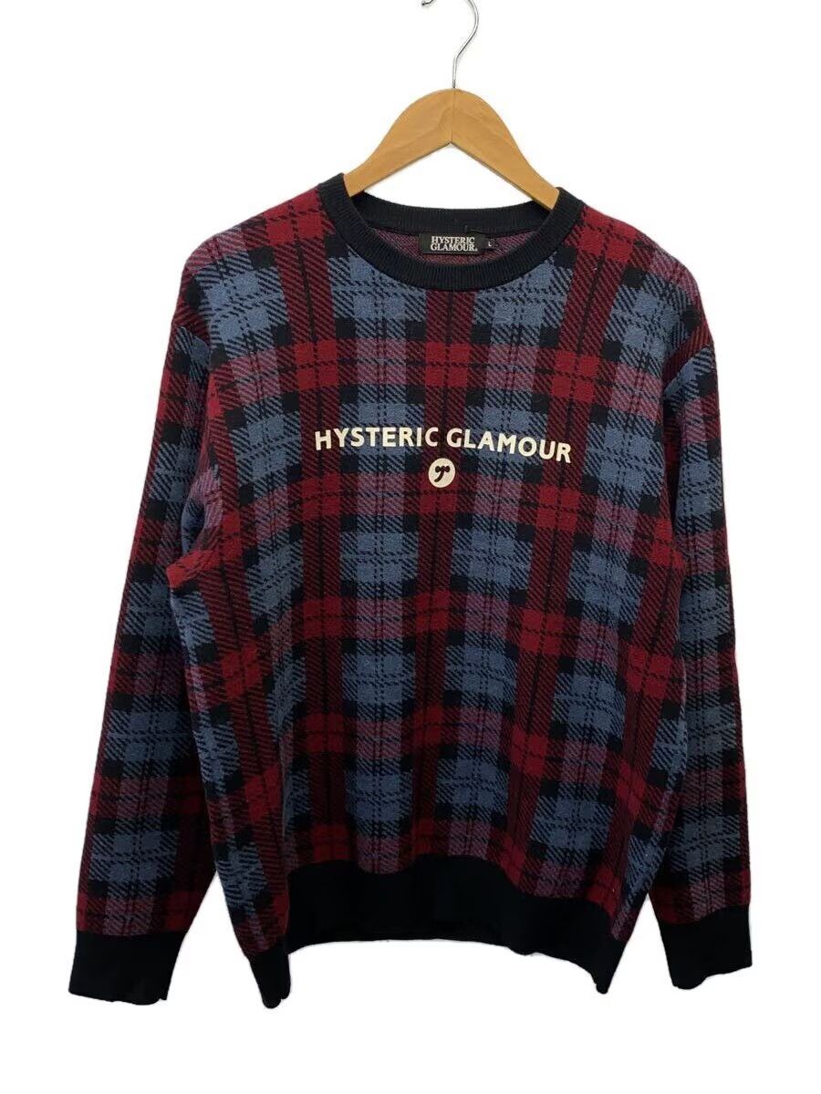 Hysteric Glamour Plaid Logo Knit Sweater Size US M / EU 48-50 / 2 - 1 Thumbnail