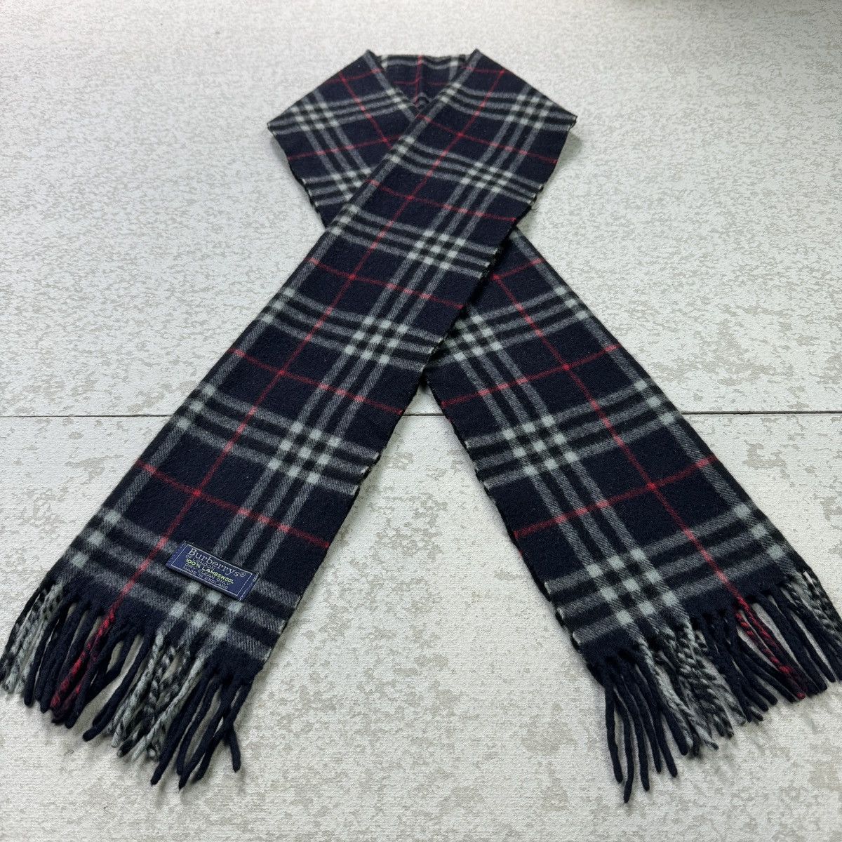 Burberry × Vintage Burberry Checked Scarves / Muffler / Neckwear - as003 Size ONE SIZE - 4 Thumbnail