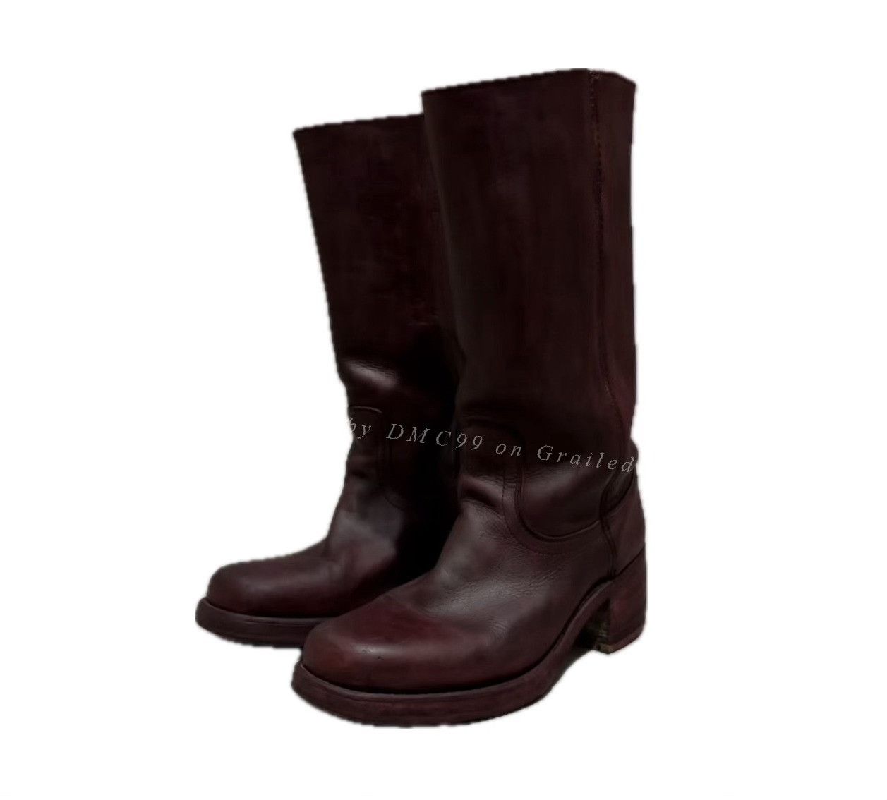 Vintage 1970s USA Vintage Red Tall Leather Boots Size US 9 / EU 42 - 1 Thumbnail