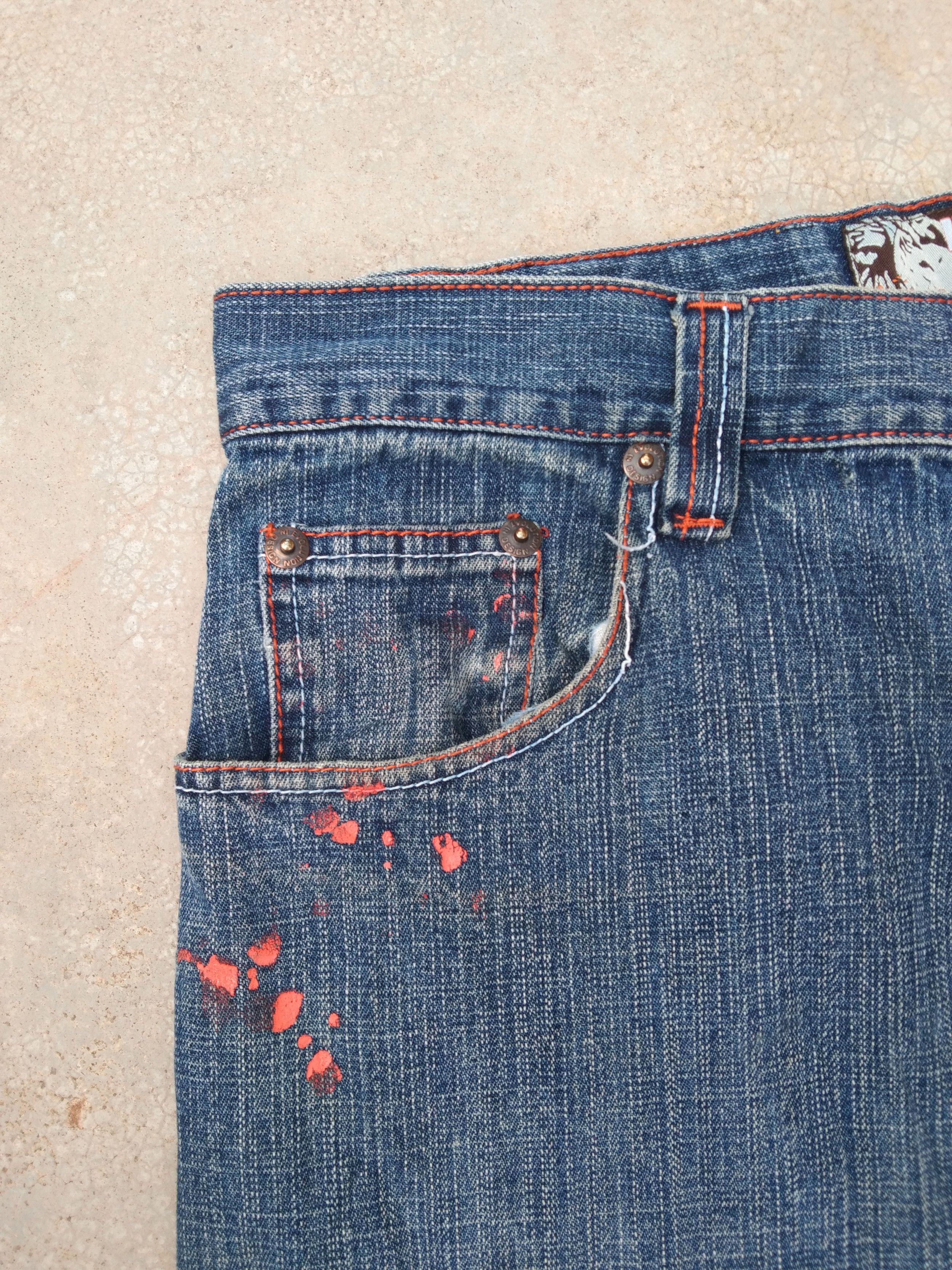 Vintage Vintage Y2k Evolution In Design Baggy Jeans Ed hardy Style Size US 34 / EU 50 - 7 Thumbnail
