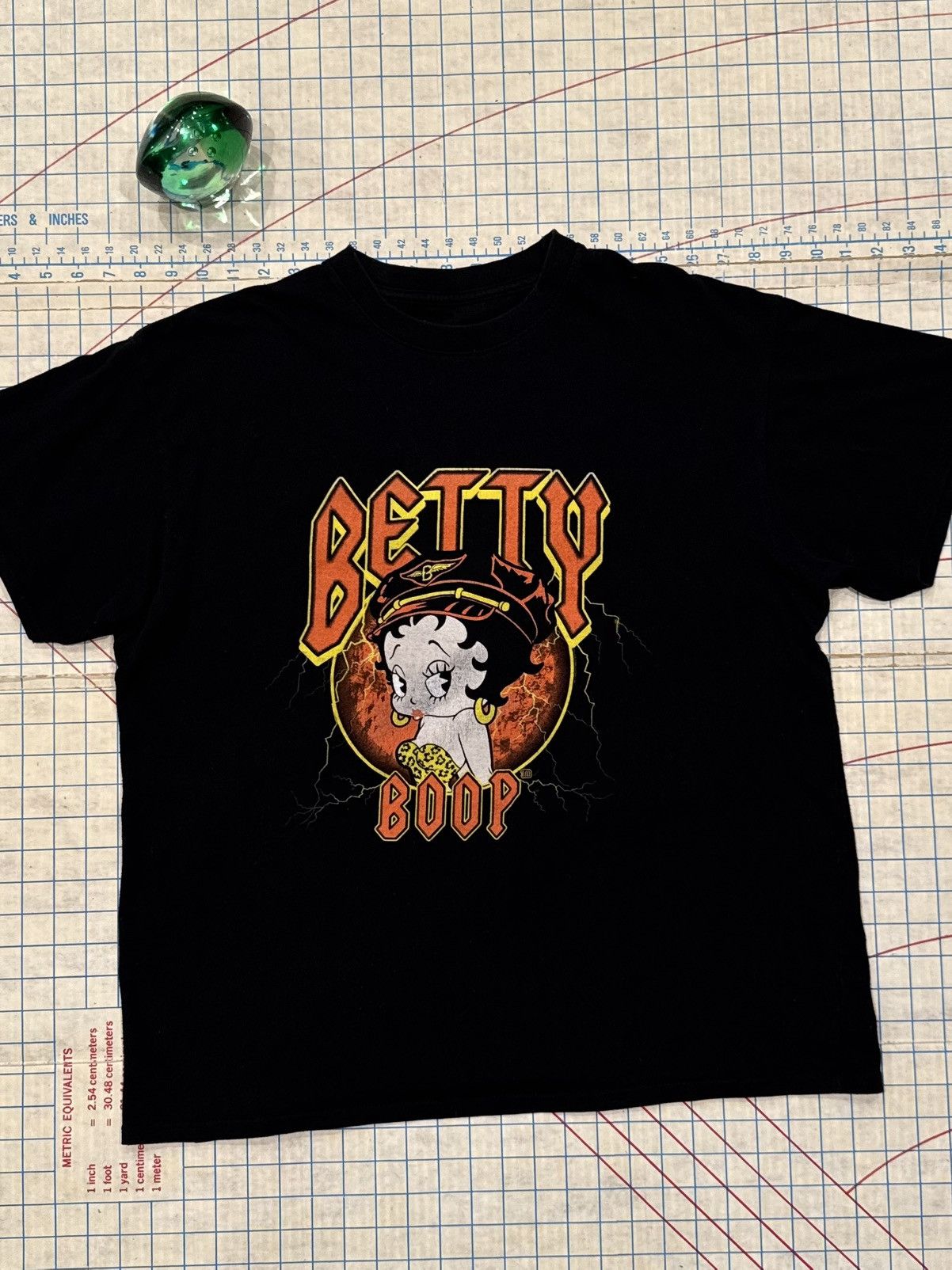 Vintage Betty Boop Graphic Tee Black Fits XL Band Style Graphic Size US XL / EU 56 / 4 - 2 Thumbnail