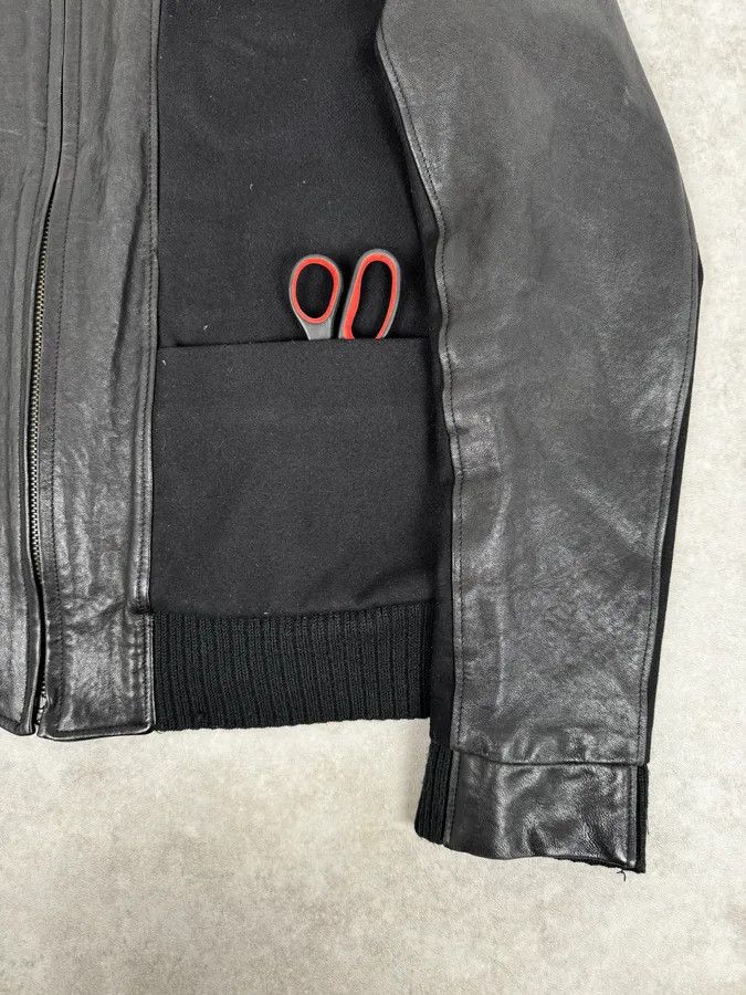 Maison Margiela FW2014 Maison Margiela Black Contrast Panel Leather Jacket Size US L / EU 52-54 / 3 - 8 Thumbnail