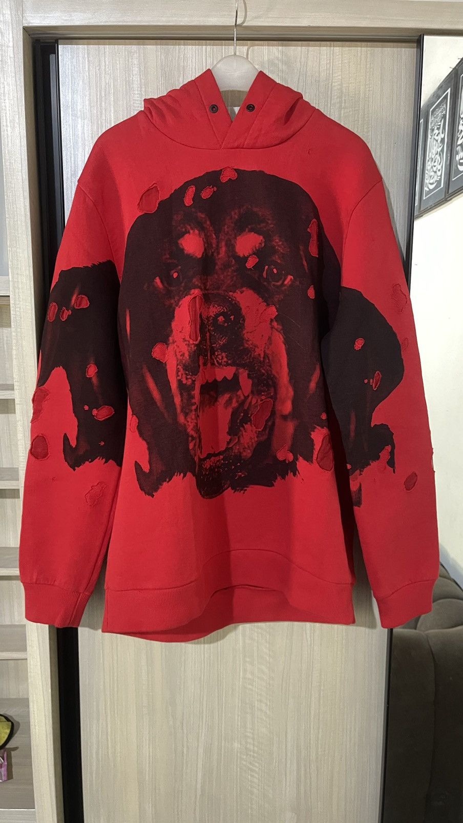 Distressed Hoodie Givenchy Hoodie Rottweiler Givenchy Rottweiler