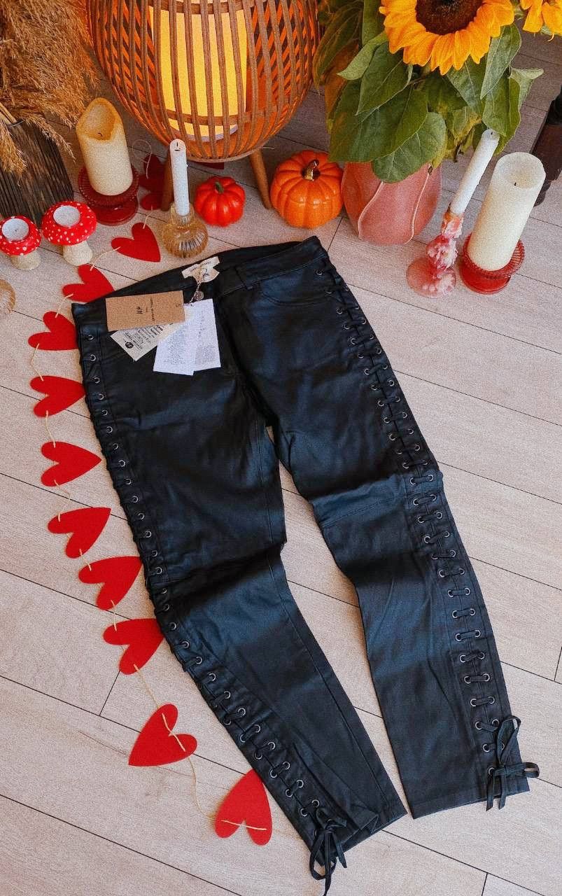 H&M × Isabel Marant Isabel Marant x H&M Black Leather Pants Size 32" / US 10 / IT 46 - 1 Thumbnail
