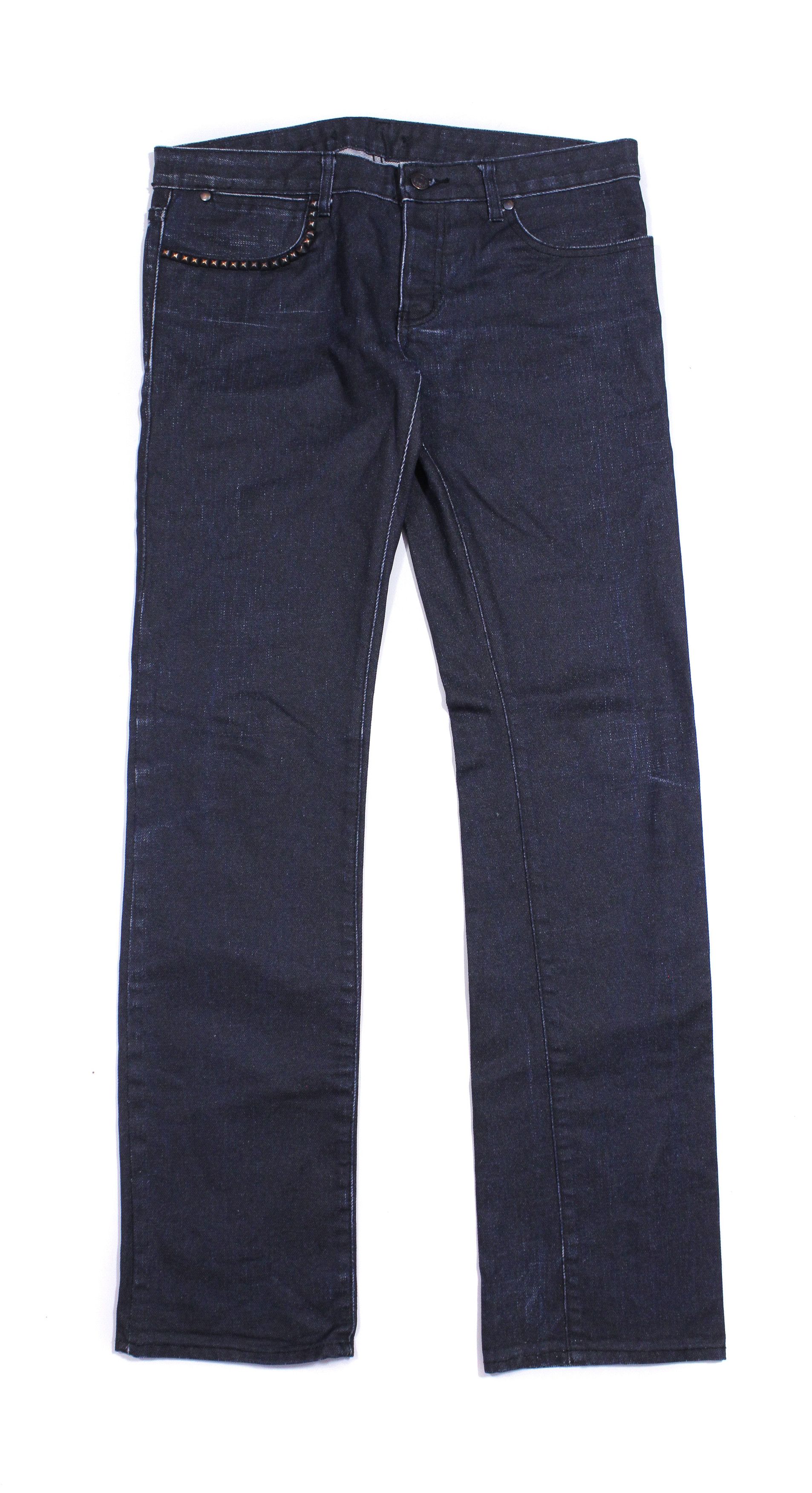 Hysteric Glamour "Waxed" Studded Jeans Size US 32 / EU 48 - 1 Thumbnail