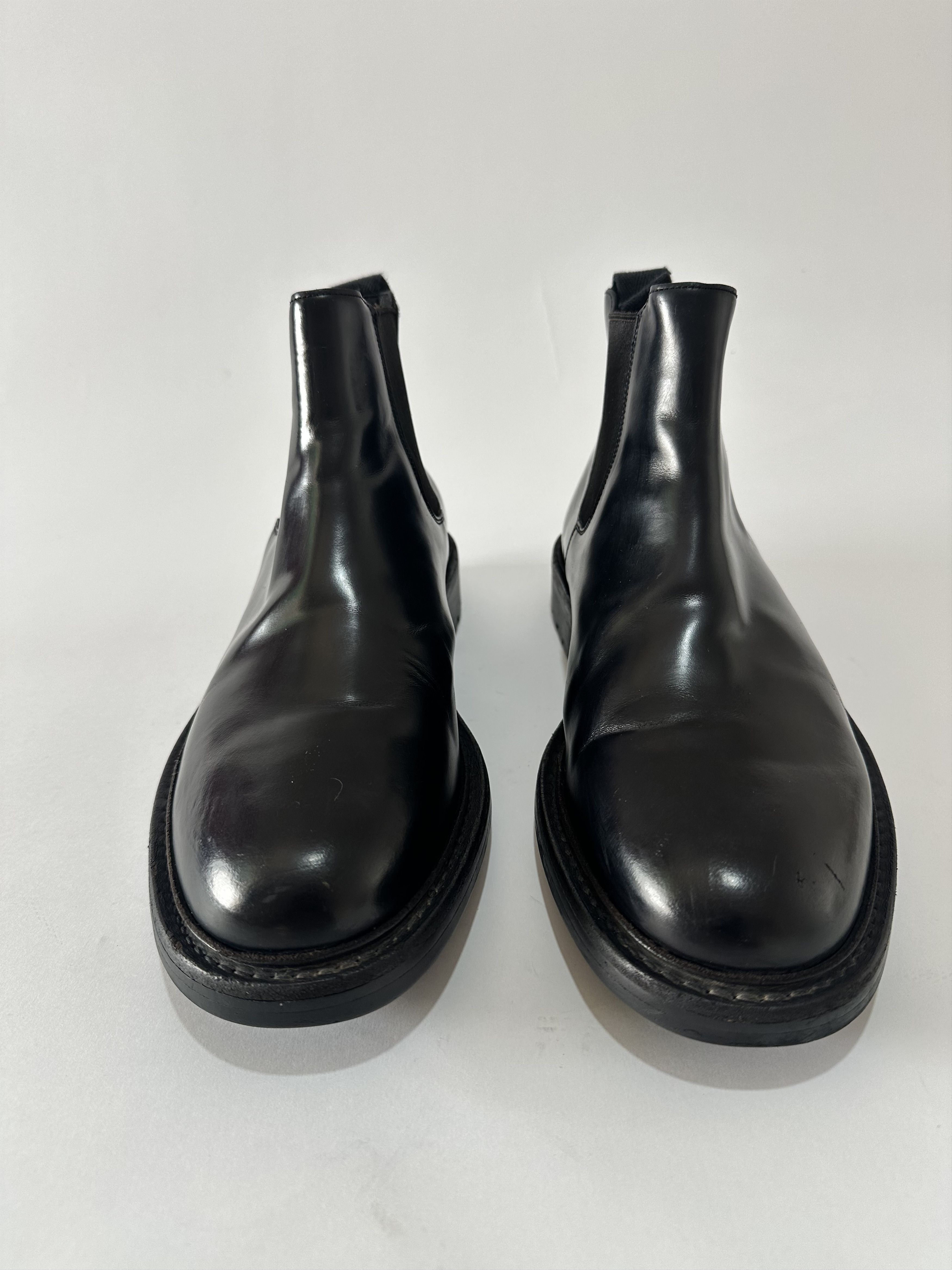 Prada PRADA Black Brushed leather Chelsea boots Size 8 UK/ 9 US Size US 9 / EU 42 - 2 Thumbnail