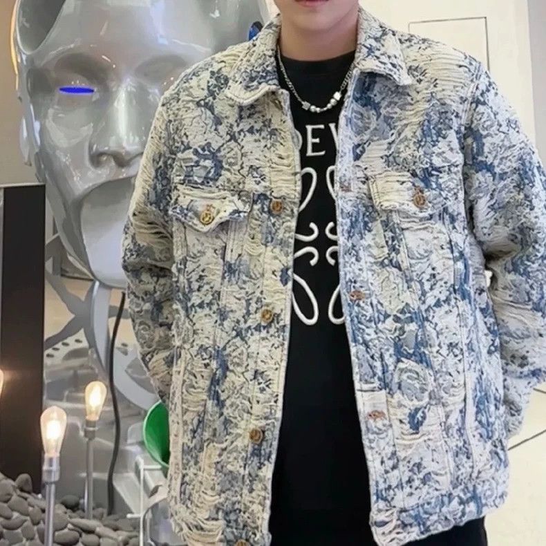 Louis Vuitton Louis Vuitton Erosive flower blue-white jacket Size US L / EU 52-54 / 3 - 5 Thumbnail
