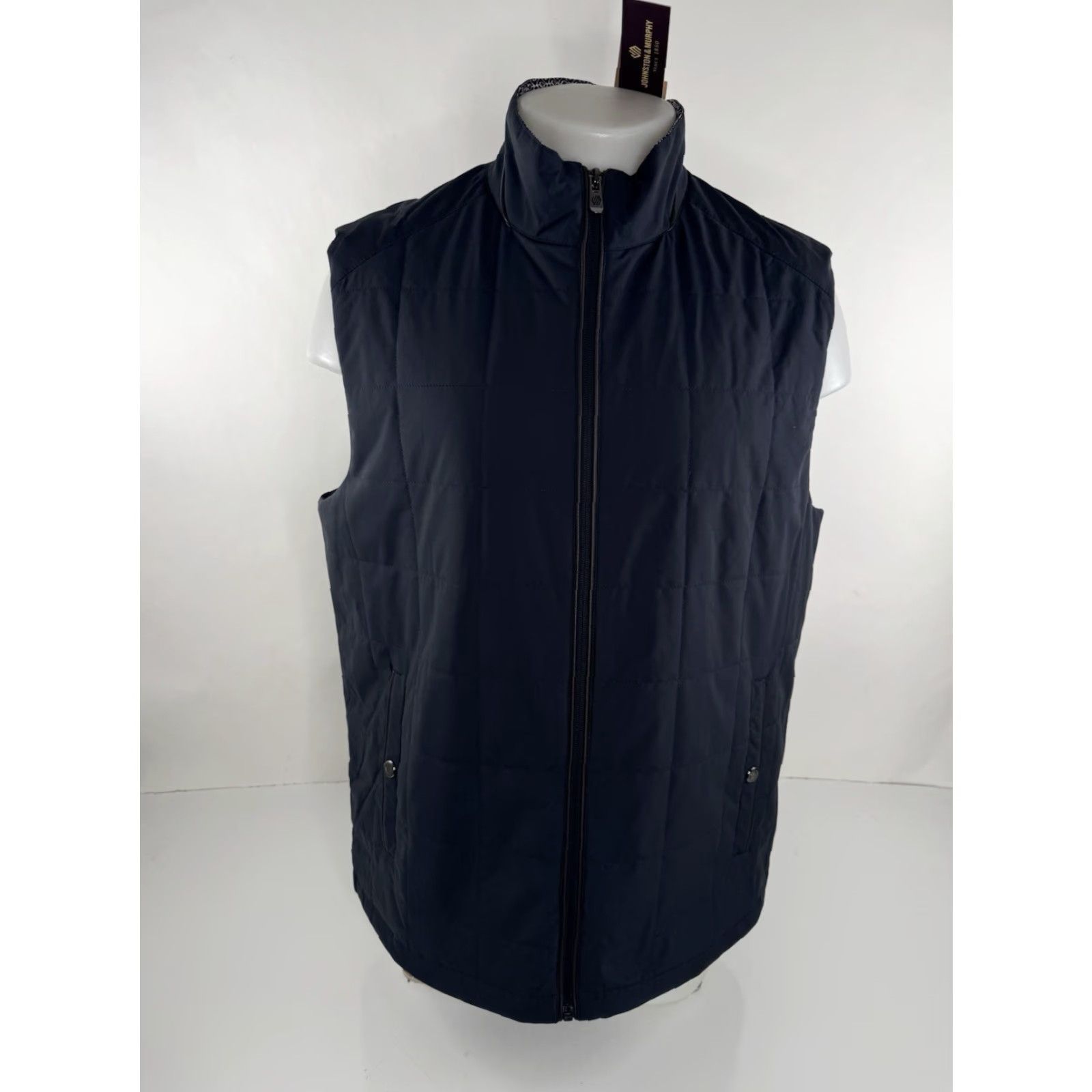 Johnston & Murphy JOHNSTON & MURPHY - NEW w TAG - Mens XL Quilted Lightweight Vest Shirt Vest Blue - Mens XL Quilted Lightweight Vest Size US XL / EU 56 / 4 - 2 Thumbnail