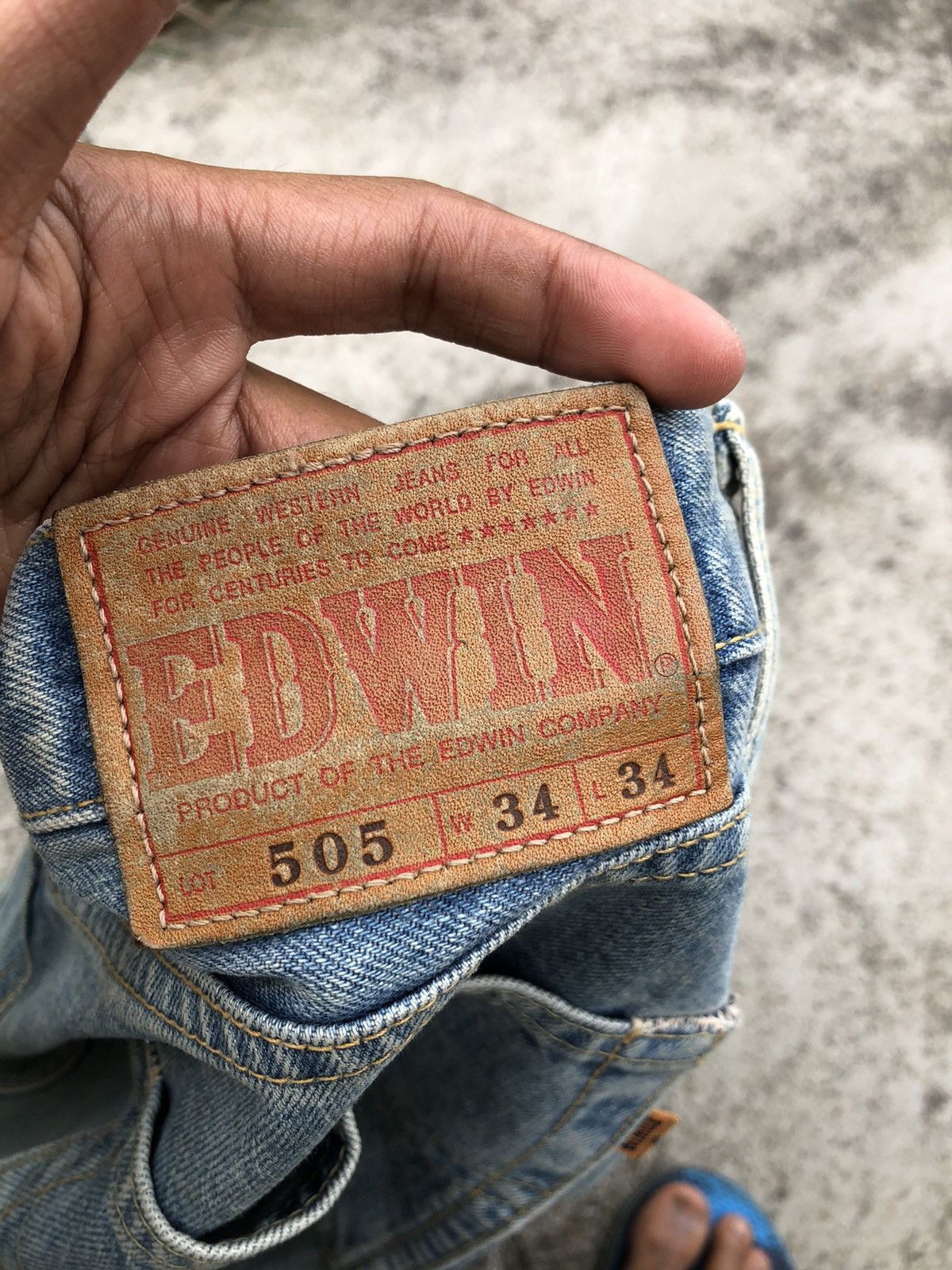 Edwin WIDE LEG VINTAGE SELVEDGE EDWIN JEANS Size US 34 / EU 50 - 5 Thumbnail