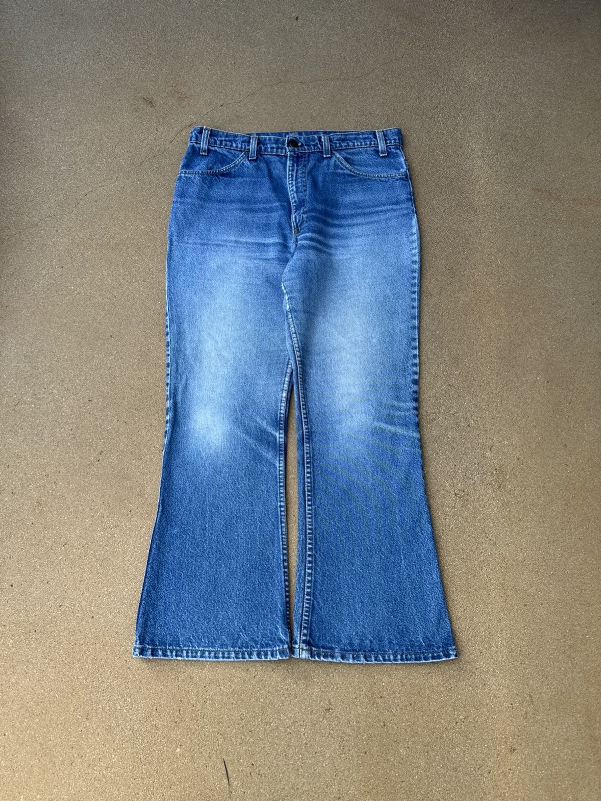 Levi's Vtg 80’s Levi’s 646 Orange Tab Bellbottom Flare Jeans 34x28 Size US 34 / EU 50 - 1 Thumbnail