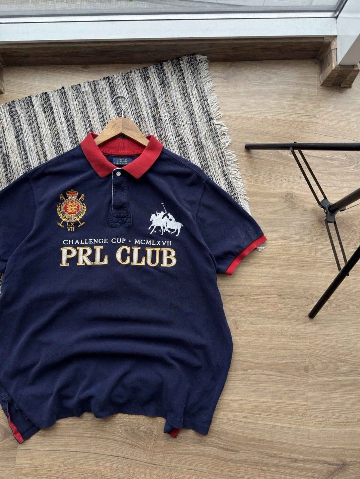 Polo Ralph Lauren Polo Ralph Lauren Challenge PRL CLUB Big Logo Blue Polo Size US XXL / EU 58 / 5 - 2 Thumbnail