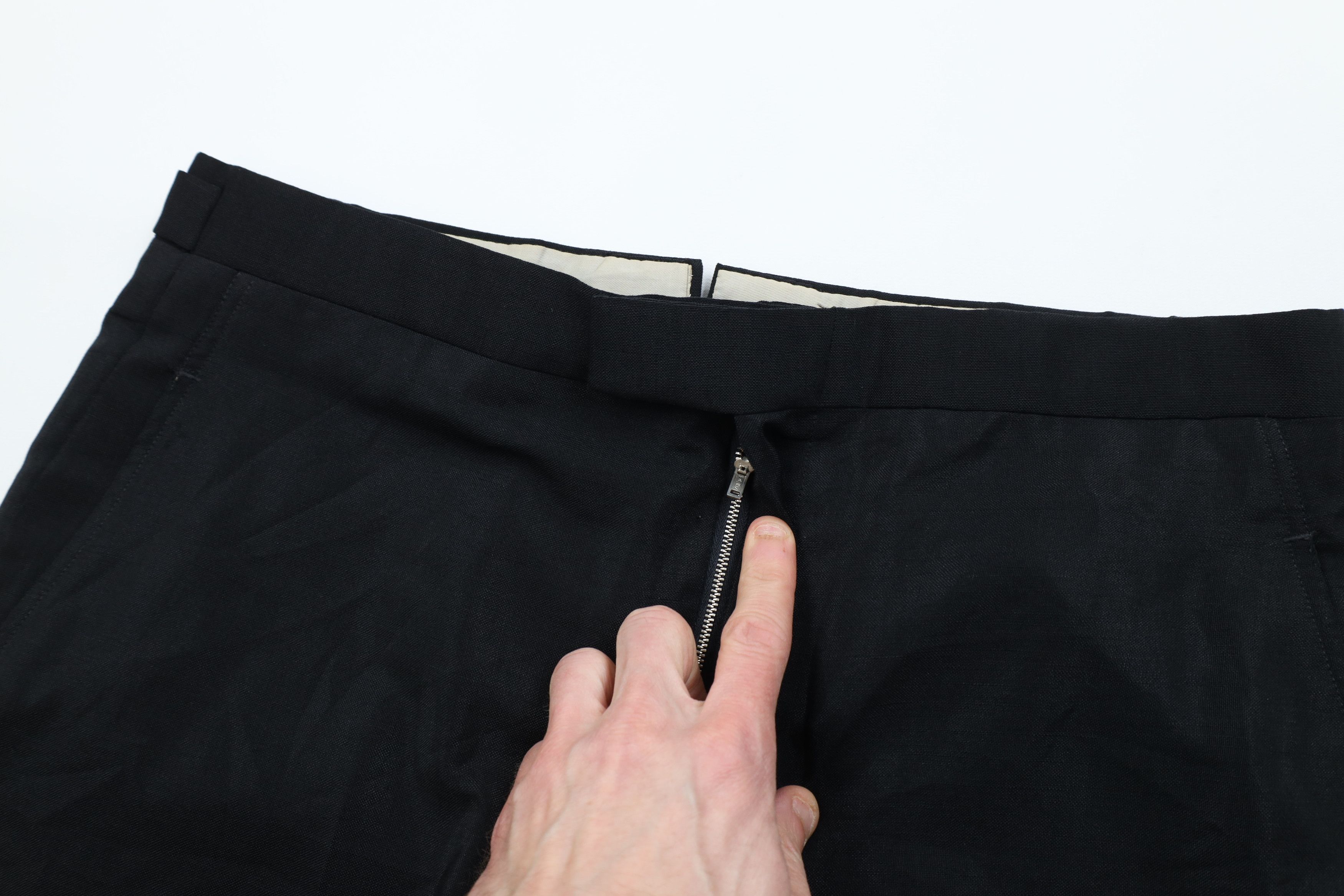 Vintage Vintage 50s Rockabilly Gabardine Knit Chino Pants Black USA Size US 34 / EU 50 - 7 Thumbnail