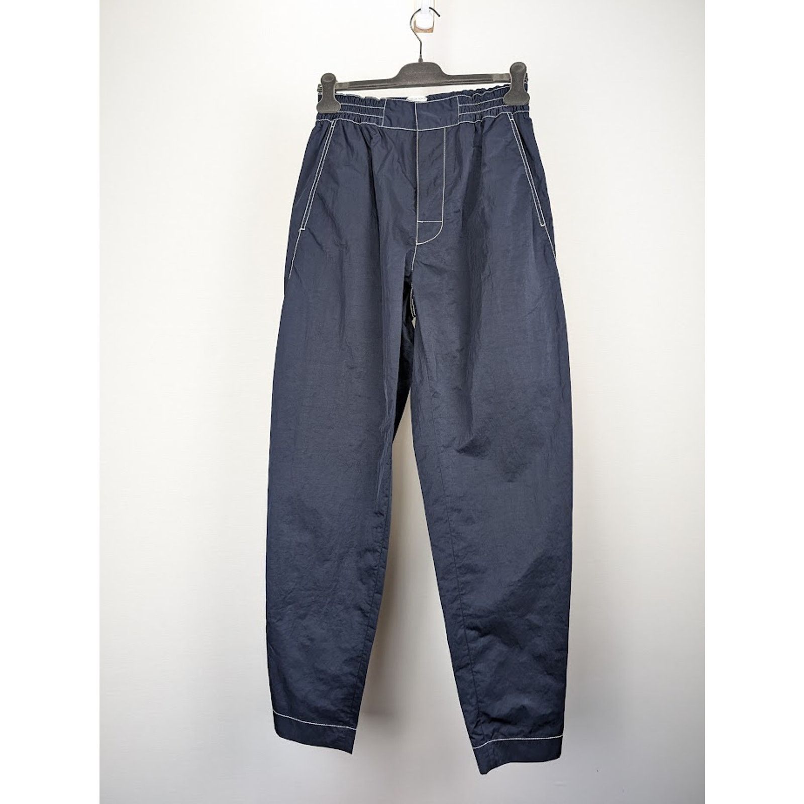 Bottega Veneta o1rshd1 Tech Nylon Trousers in Navy Size US 36 / EU 52 - 2 Thumbnail