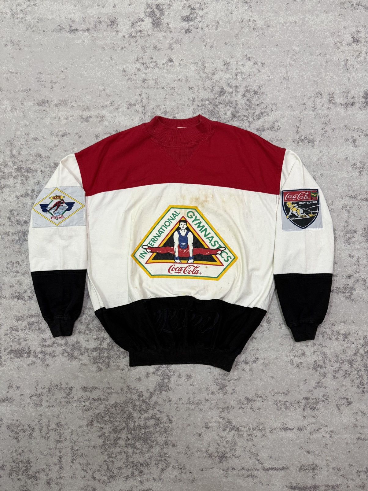 Coca Cola Vintage 80s Coke international Gymnastic Sweatshirt Size US M / EU 48-50 / 2 - 3 Thumbnail