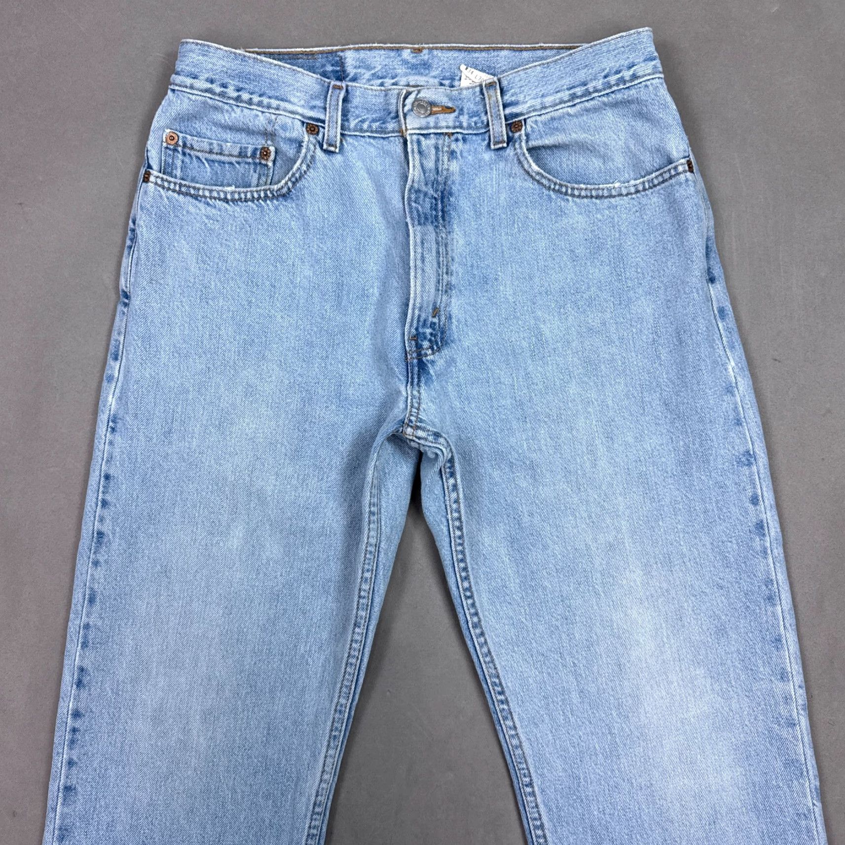 Levi's VINTAGE Levi's Jeans Mens 34x30 Blue Denim Pant Washout Faded Thrashed Levi's 505 Regular Jeans Mens BLAH Size US 34 / EU 50 - 2 Thumbnail