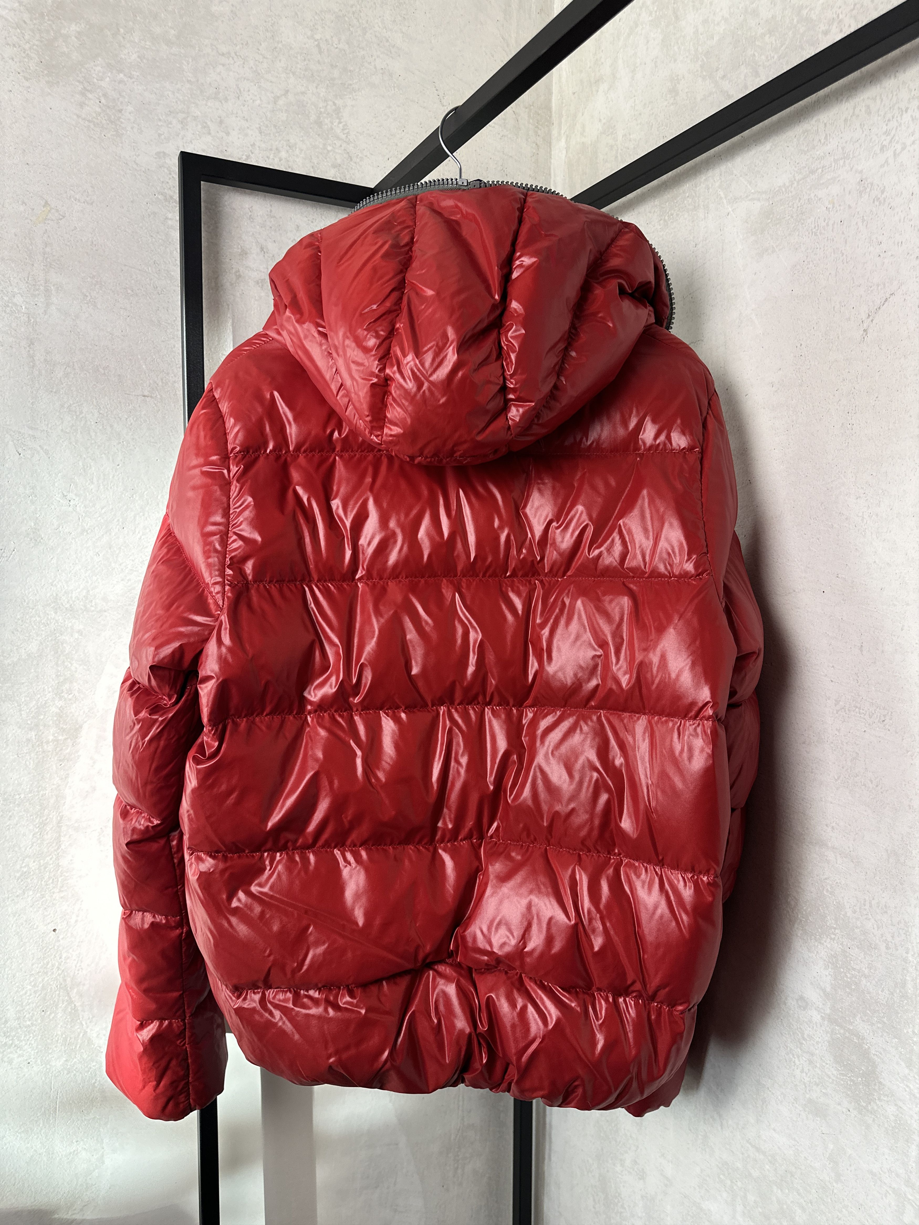 Duvetica DUVETICA Womens Red Full Zip Hooded Down Puffer Jacket Size US L / EU 52-54 / 3 - 13 Thumbnail