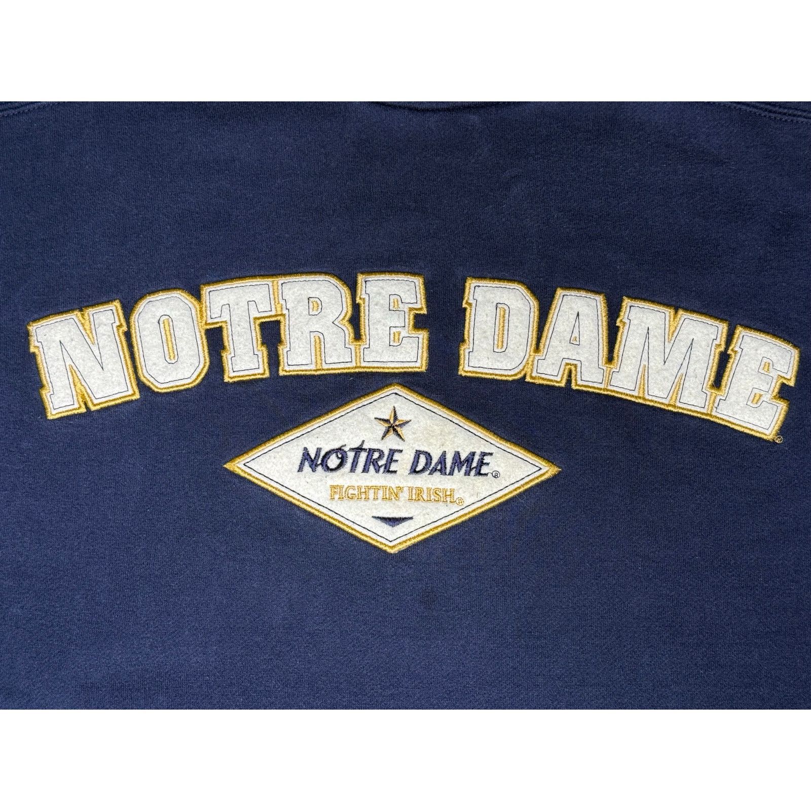 Adidas × Vintage Vintage Y2K Notre Dame Adidas Crewneck Sweatshirt 2XL Size US XXL / EU 58 / 5 - 4 Thumbnail