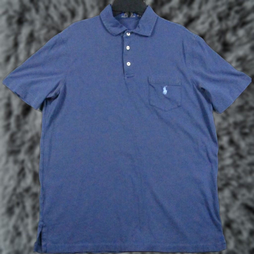 Polo Ralph Lauren Polo Ralph Lauren Shirt Medium Men Custom FitBlue Short Sleeve Shirt White Pony Size US M / EU 48-50 / 2 - 1 Thumbnail