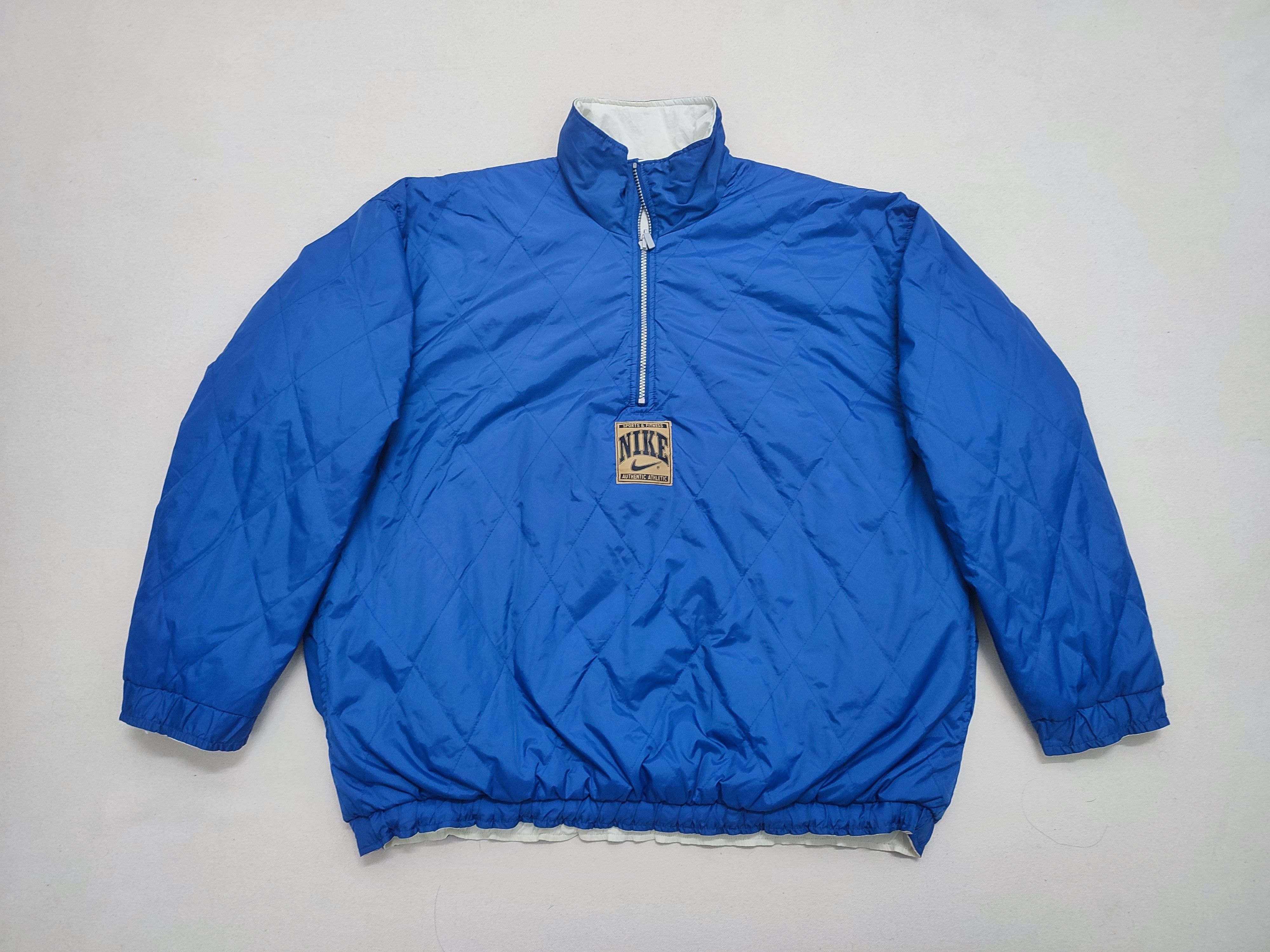 Nike Vintage 1990s Nike Centre Logo Reversible Light Jacket Size US M / EU 48-50 / 2 - 1 Thumbnail