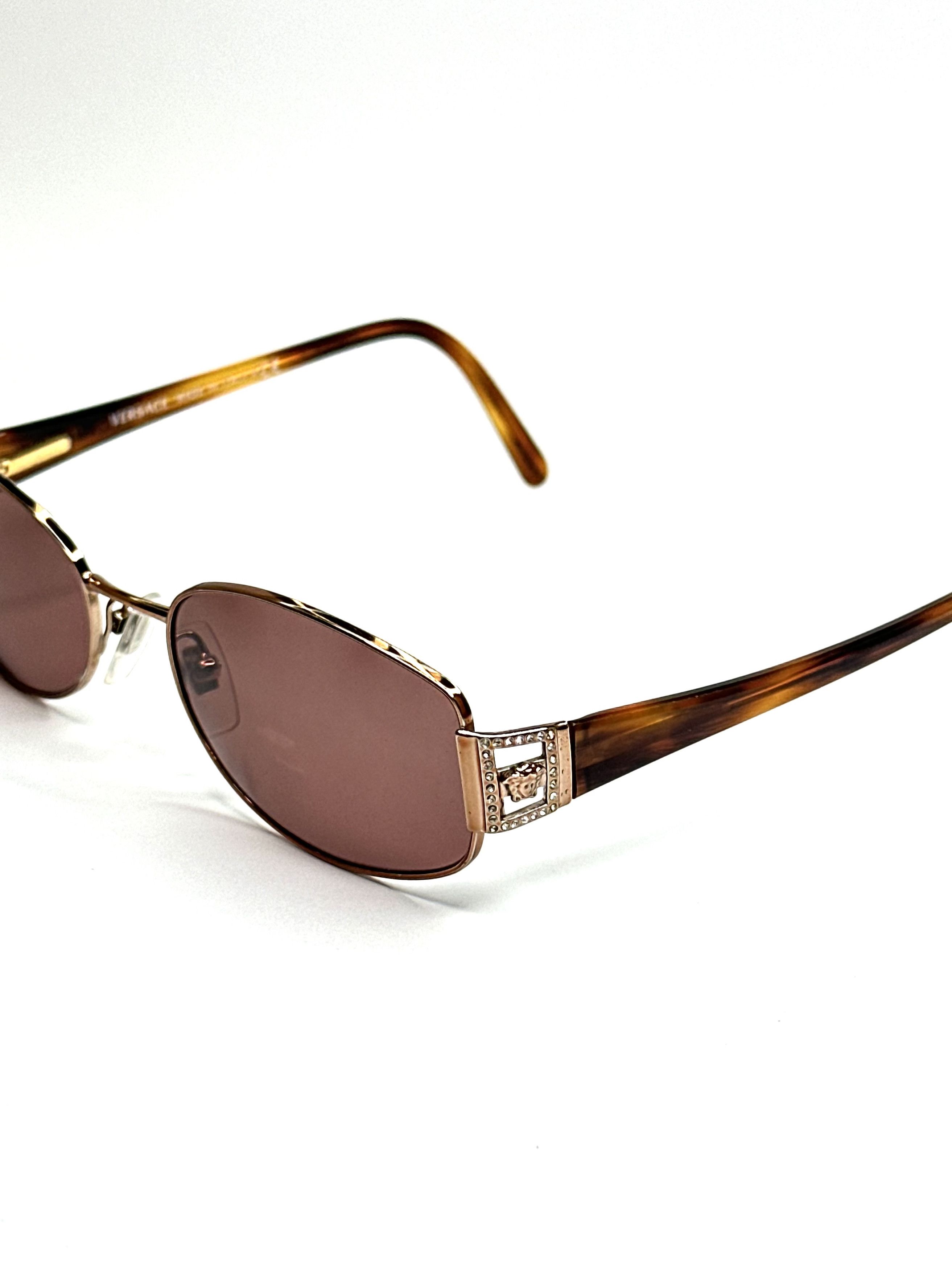 Versace Versace Round Slim Medusa Sunglasses Size ONE SIZE - 6 Thumbnail