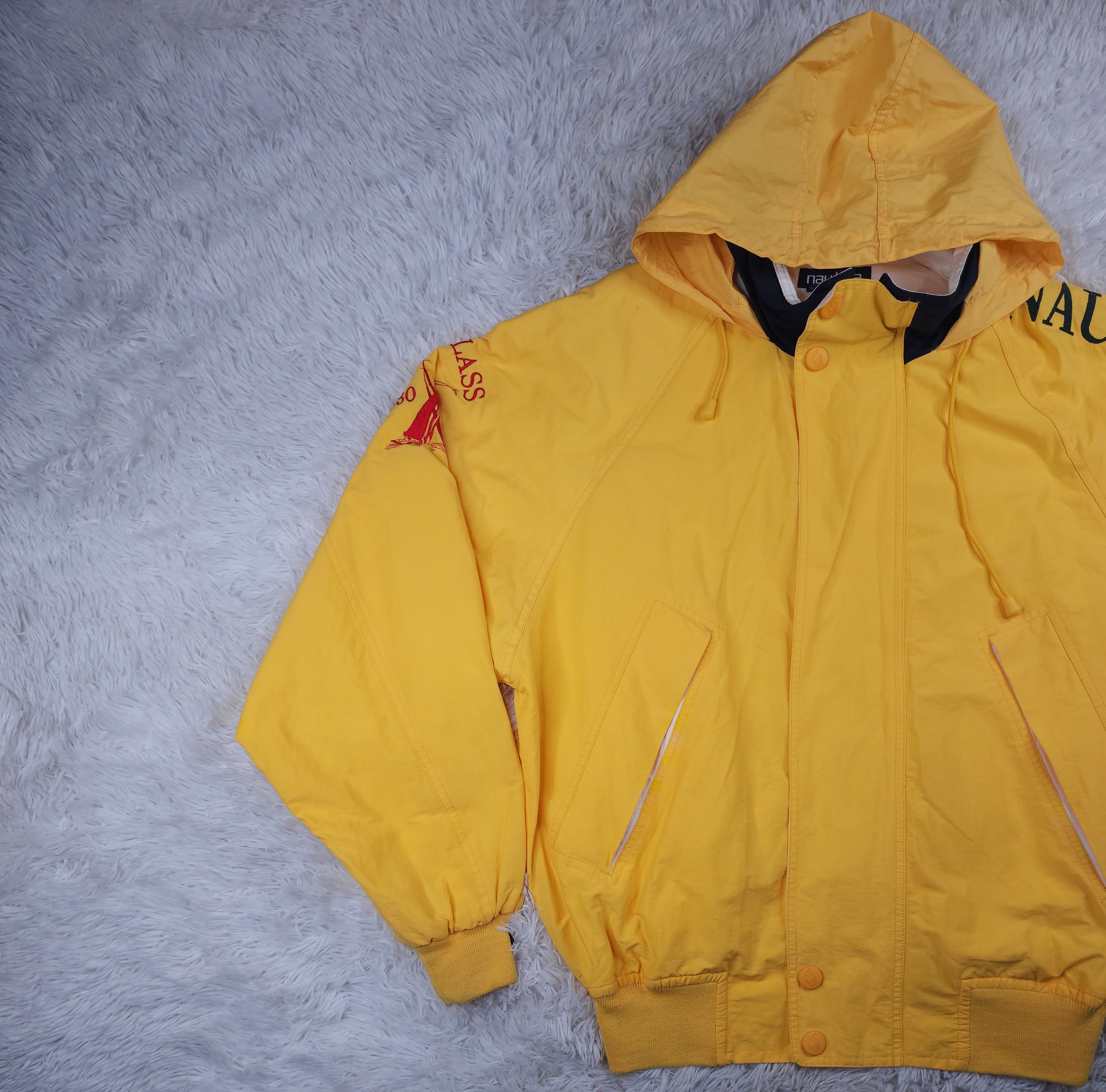 Nautica Vintage Nautica full zip yellow anorak jacket Size US XL / EU 56 / 4 - 3 Thumbnail