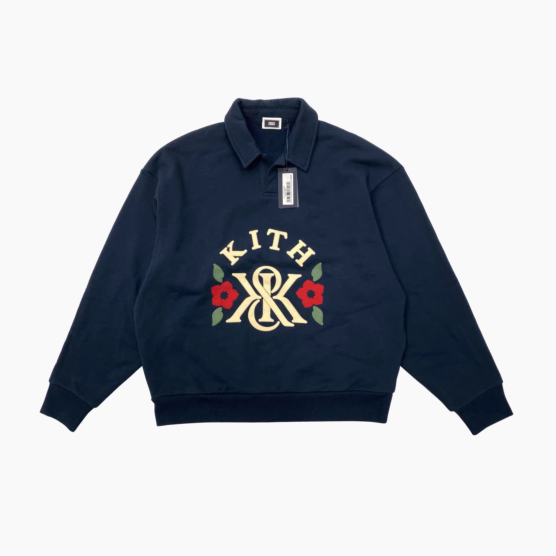 Kith KITH K&K Applique Nelson Collared Rugby Sweatshirt Size US S / EU 44-46 / 1 - 1 Thumbnail