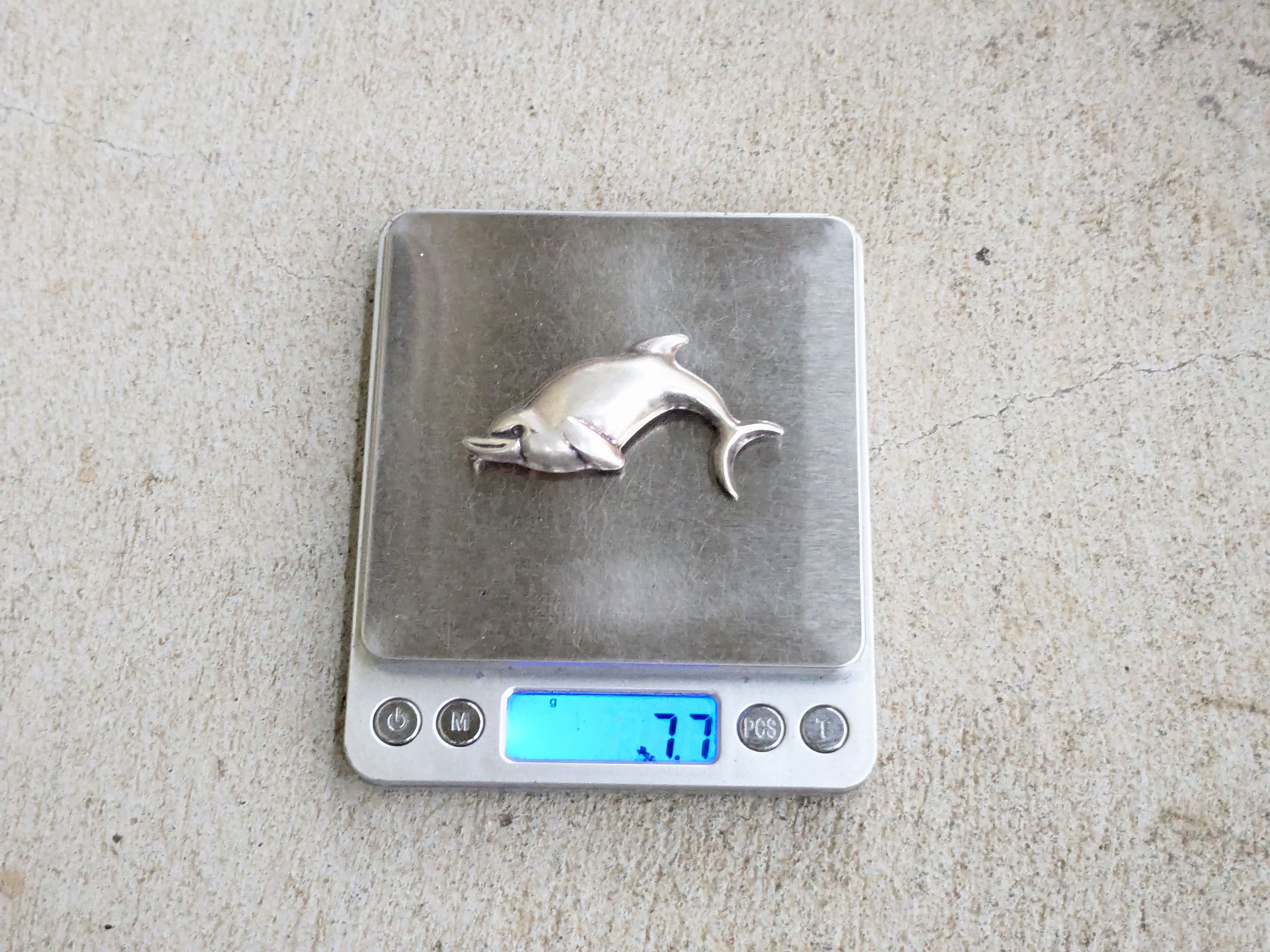 Jewelry × Vintage Vintage Sterling Silver Dolphin Pin Brooch Animal Size ONE SIZE - 12 Thumbnail